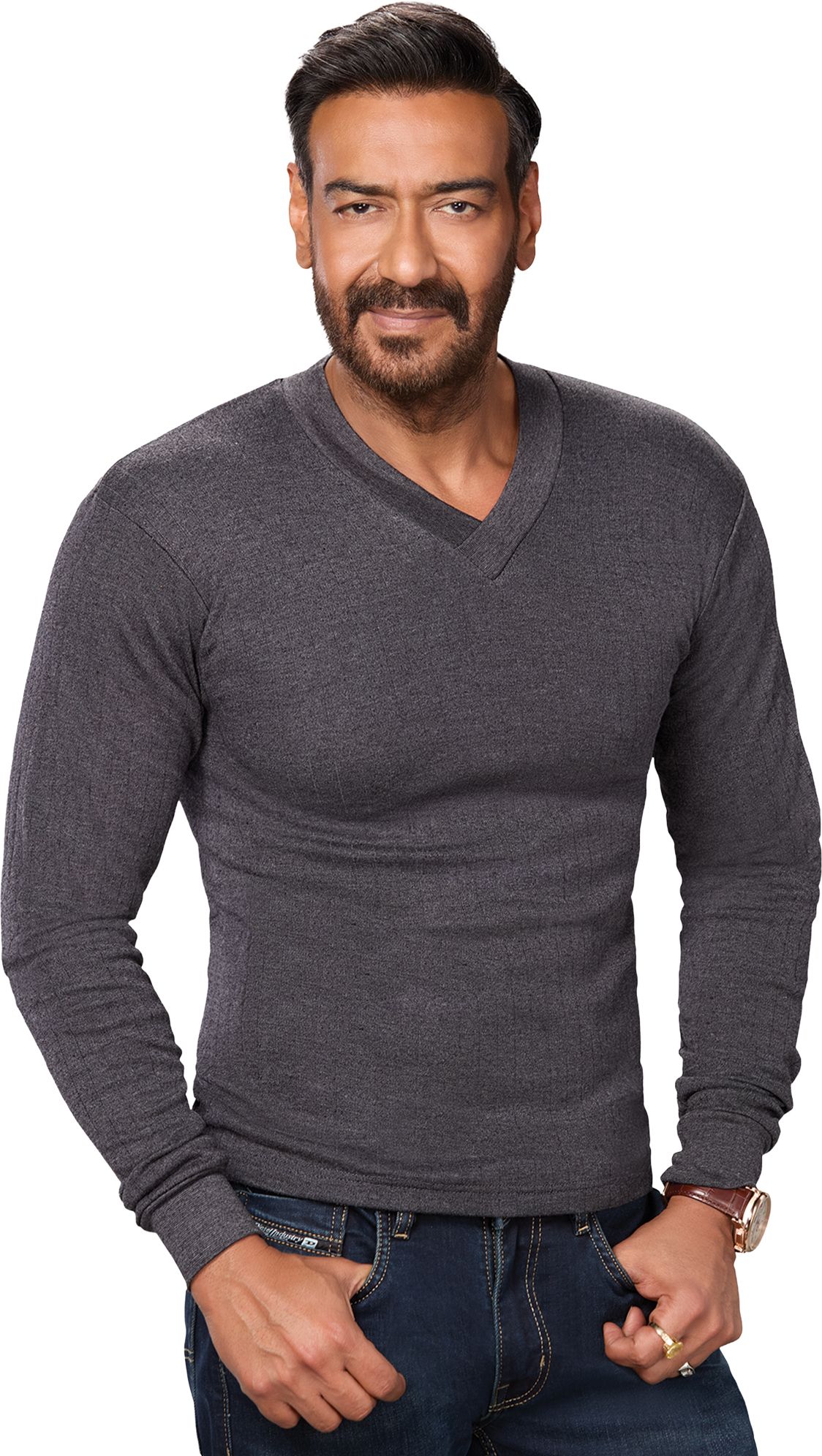 Amul Comfy Kashmira Premium V Neck Stay Warm, Stay Stylish Winter Wear Men Top Thermal-picture-13