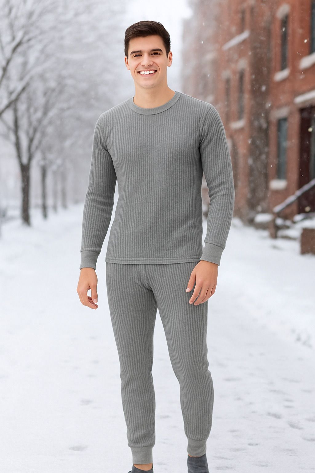 OSEA MENSTHERMALGREY01 Men Top - Pyjama Set Thermal-picture-43