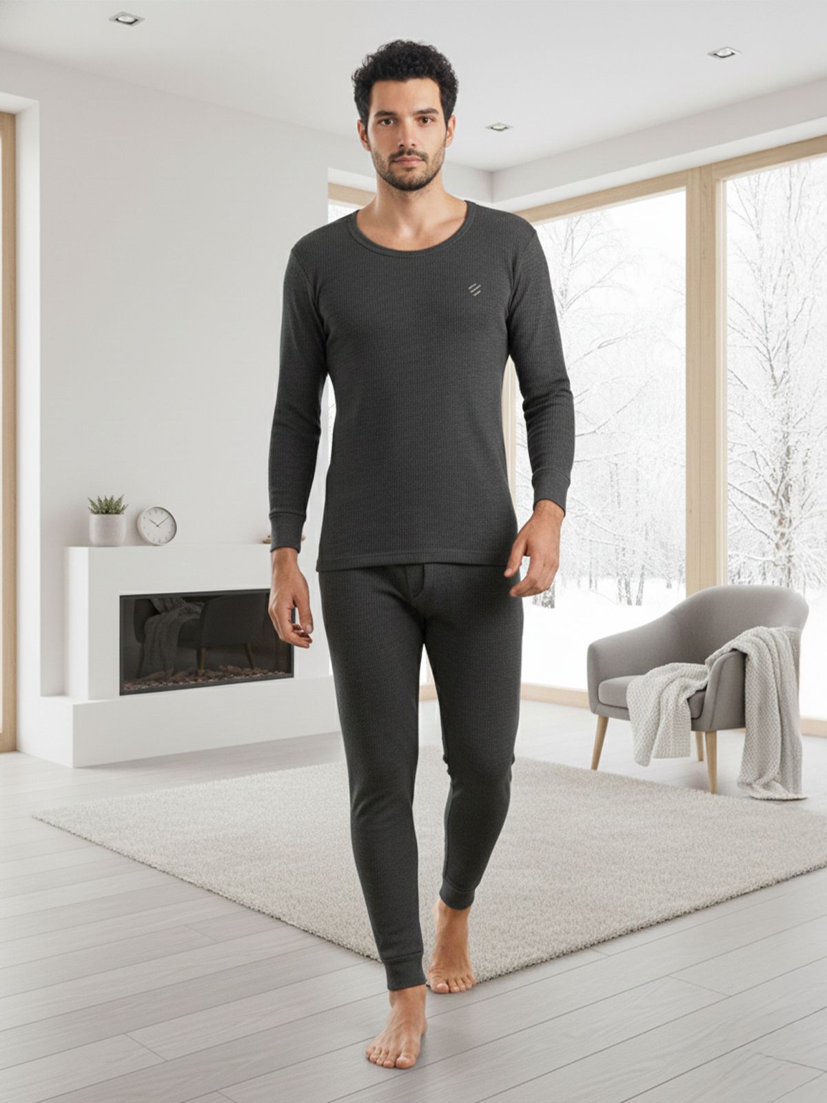 LUX cozi Men Top - Pyjama Set Thermal-picture-12