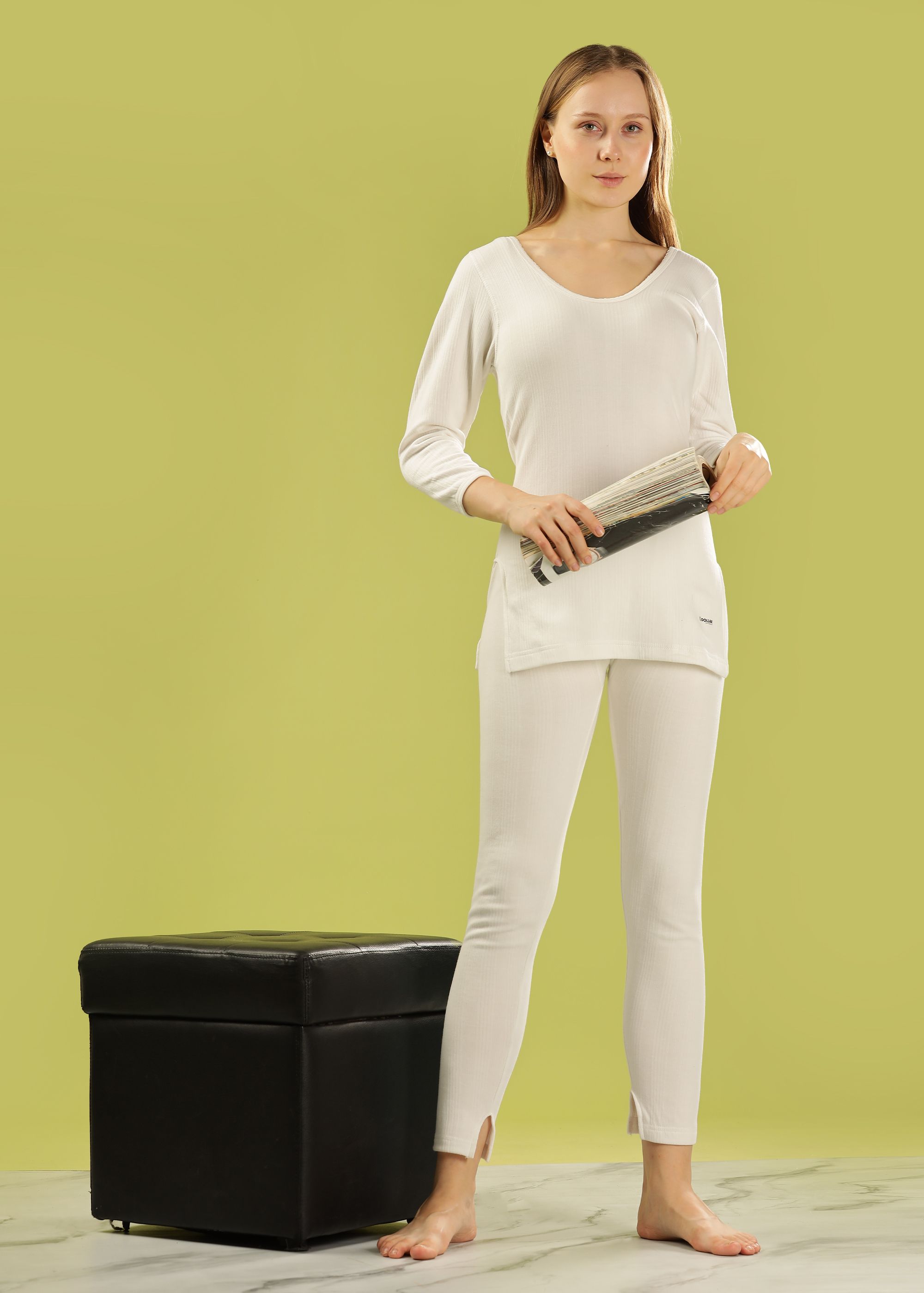 Dollar Ultra Solid Full Sleeve Round Neck Women Top & Pyjama Set Women Top - Pyjama Set Thermal-picture-20
