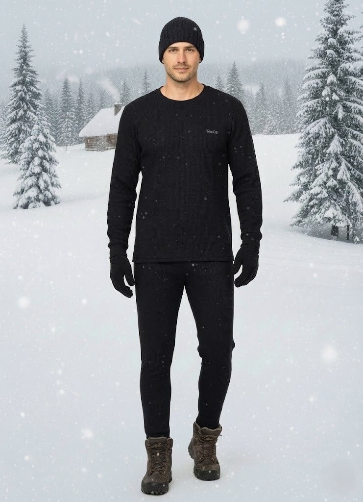 WoolSoft TBC Body Warmer Quilted Full Sleeve Men Top - Pyjama Set Thermal-image-30