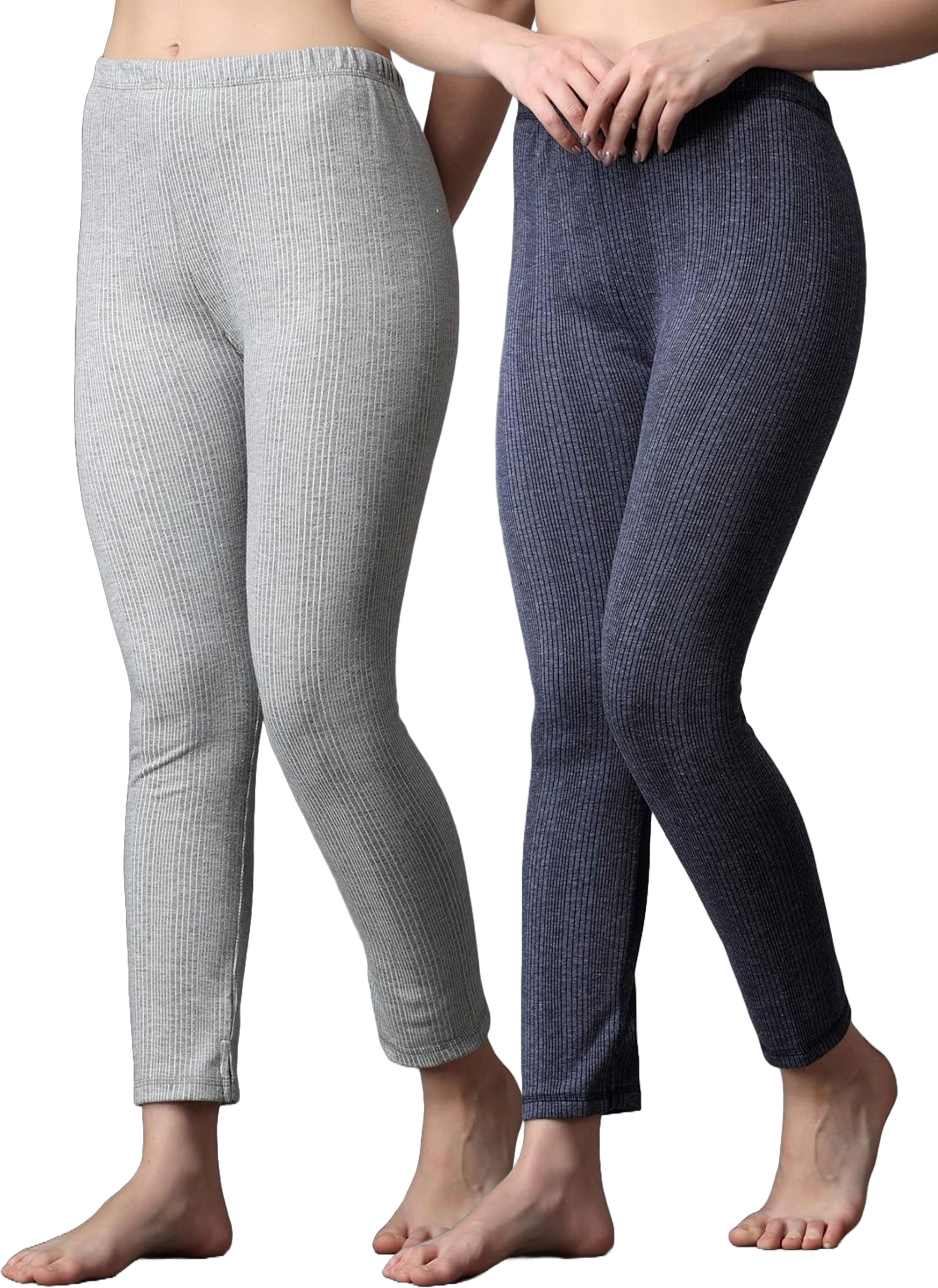 house of common RAVIA Women?s Striped Soft & Warm Polycotton Pyjama Thermal (Pack Of 2) - RA0043 Women Pyjama Thermal-image-26
