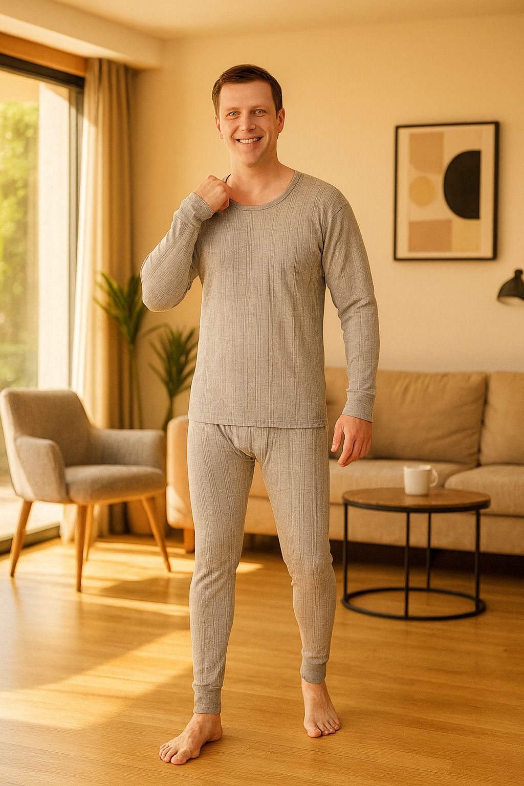 REVEXO Men Top - Pyjama Set Thermal-picture-48