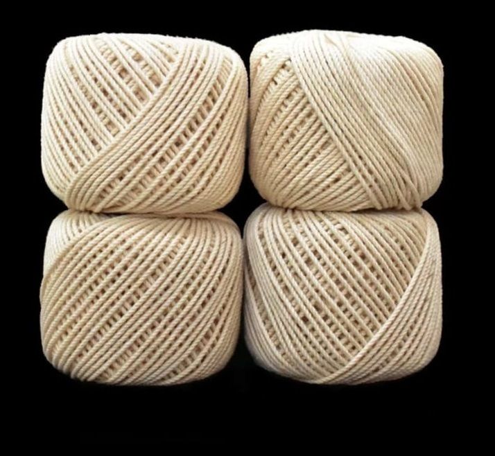 raj tailoring Cotton Piping Thread Dori (Pack of 4 Bundles) Off White Color Thread Pick-picture-14