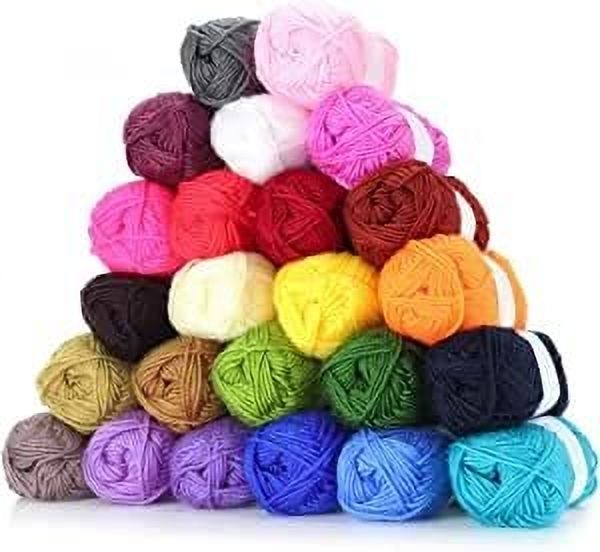 12Pcs Wool Ball Hand Knitting Yarn, Crochet Hook Yarn,Craft Thread