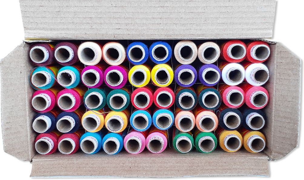 pritam Multicolour Polyester Threads in a Box for Tailoring & Stitching Sewing Kit-picture-11
