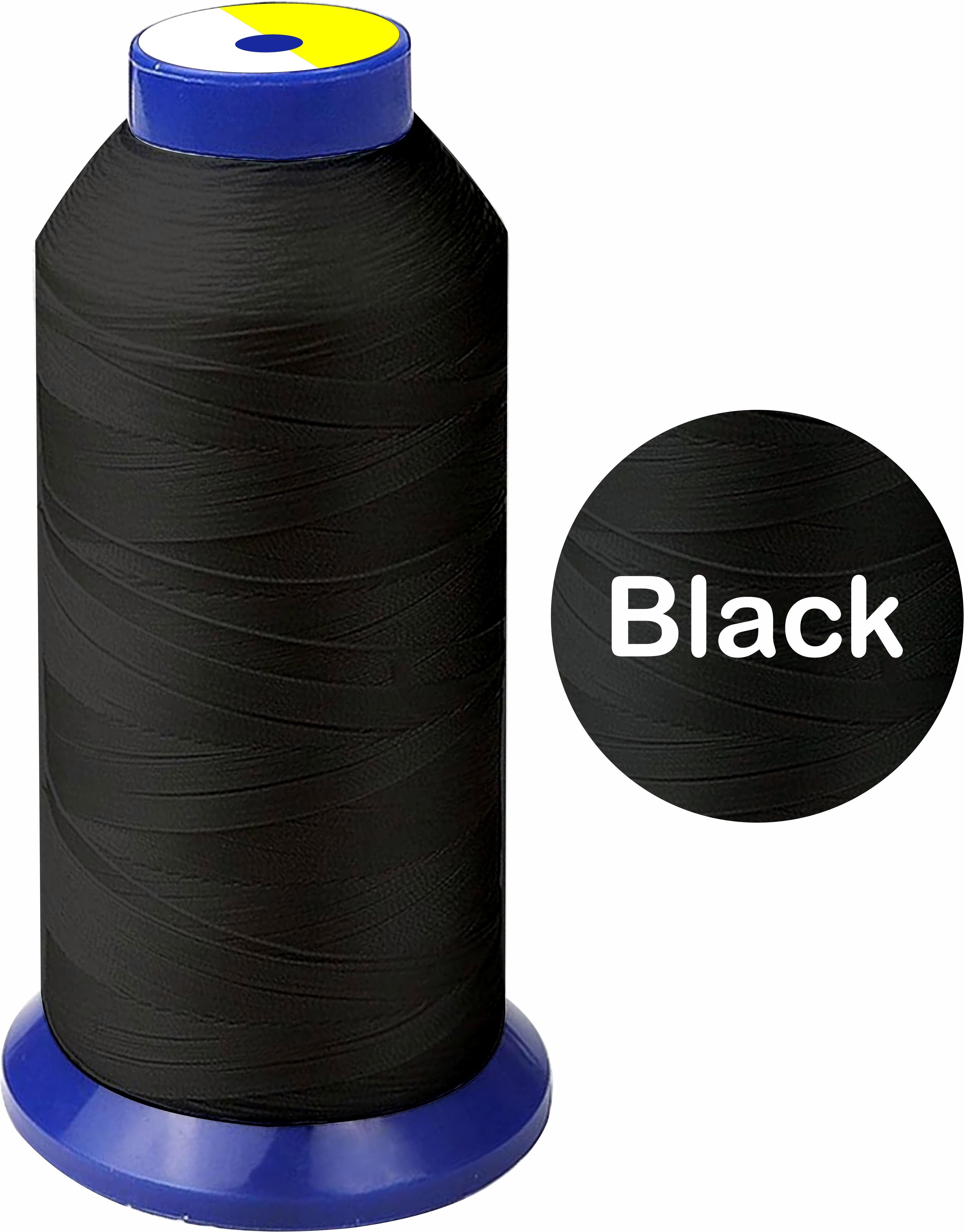 zoohi Black, Bright Polyster, Nylon Yarn, 3 Ply 650 Yard Thread-picture-39