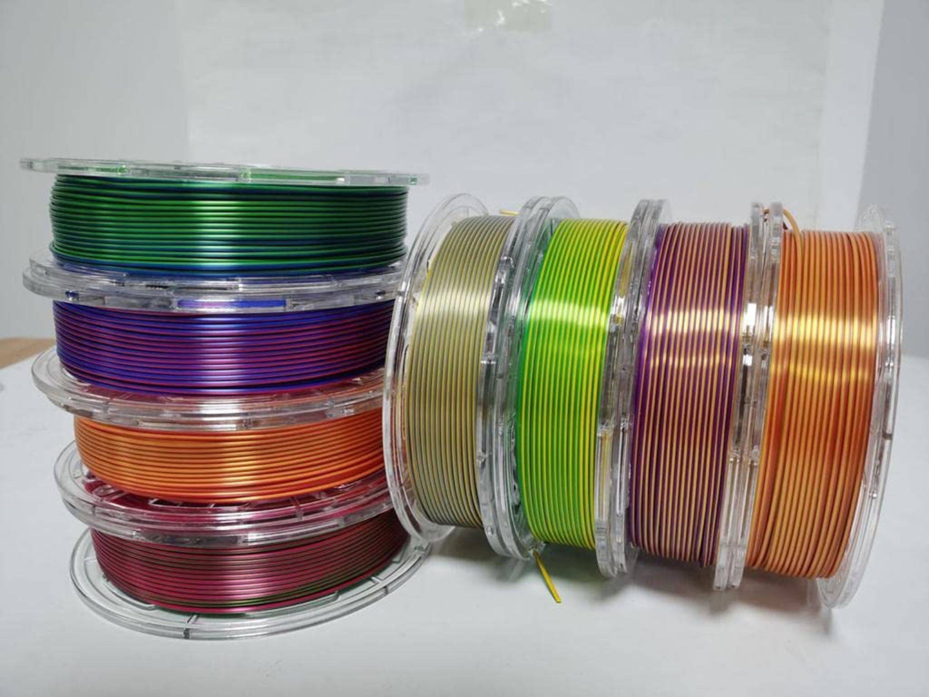 Red+Yellow+Blue PLA Filament Silk PLA Extruder