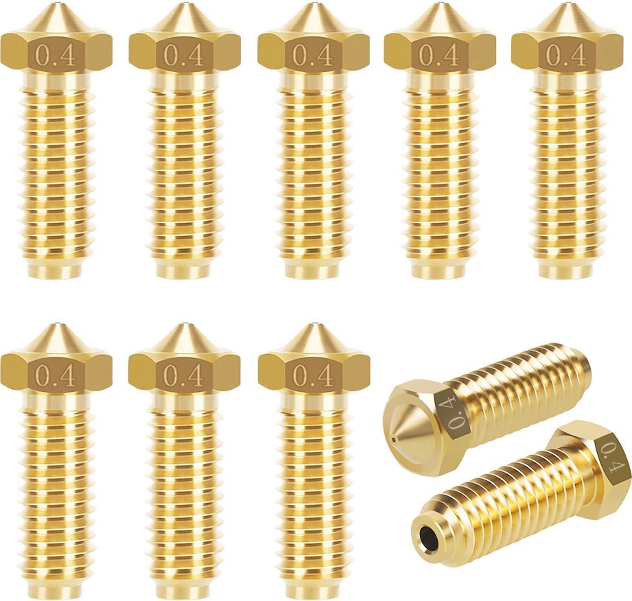 Brass 04mm Nozzle for 3D Printer Extruder