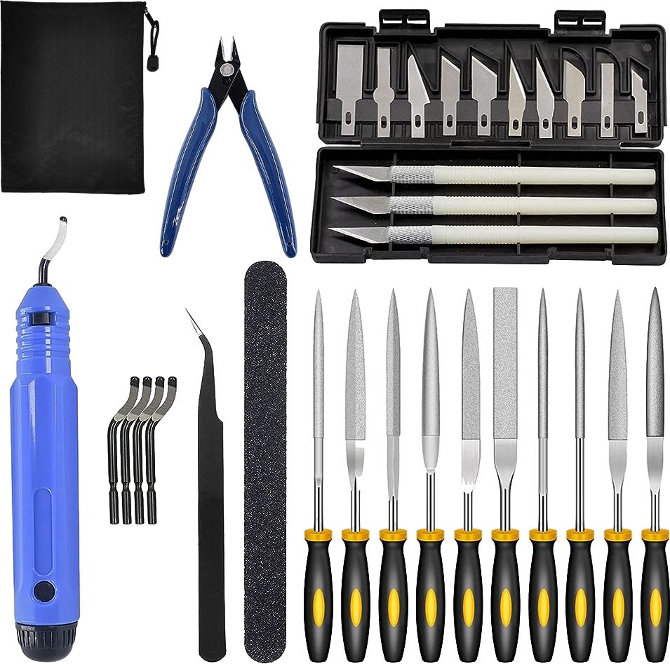 32pcs 3D Print Tool Accessories Kit Includes Debur Tool, Cleaning, Finishing Nozzle Cleaning Kit