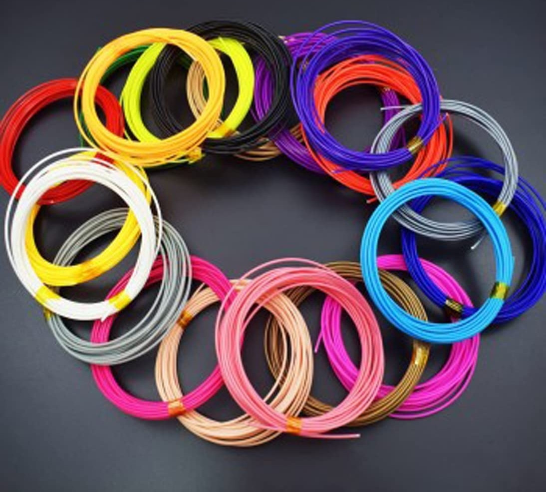 ayshifyer 10 Pcs PLA Filament 3D Wire for 3D Printing Pen and 3D Printing Printer Supporting Rod image 1