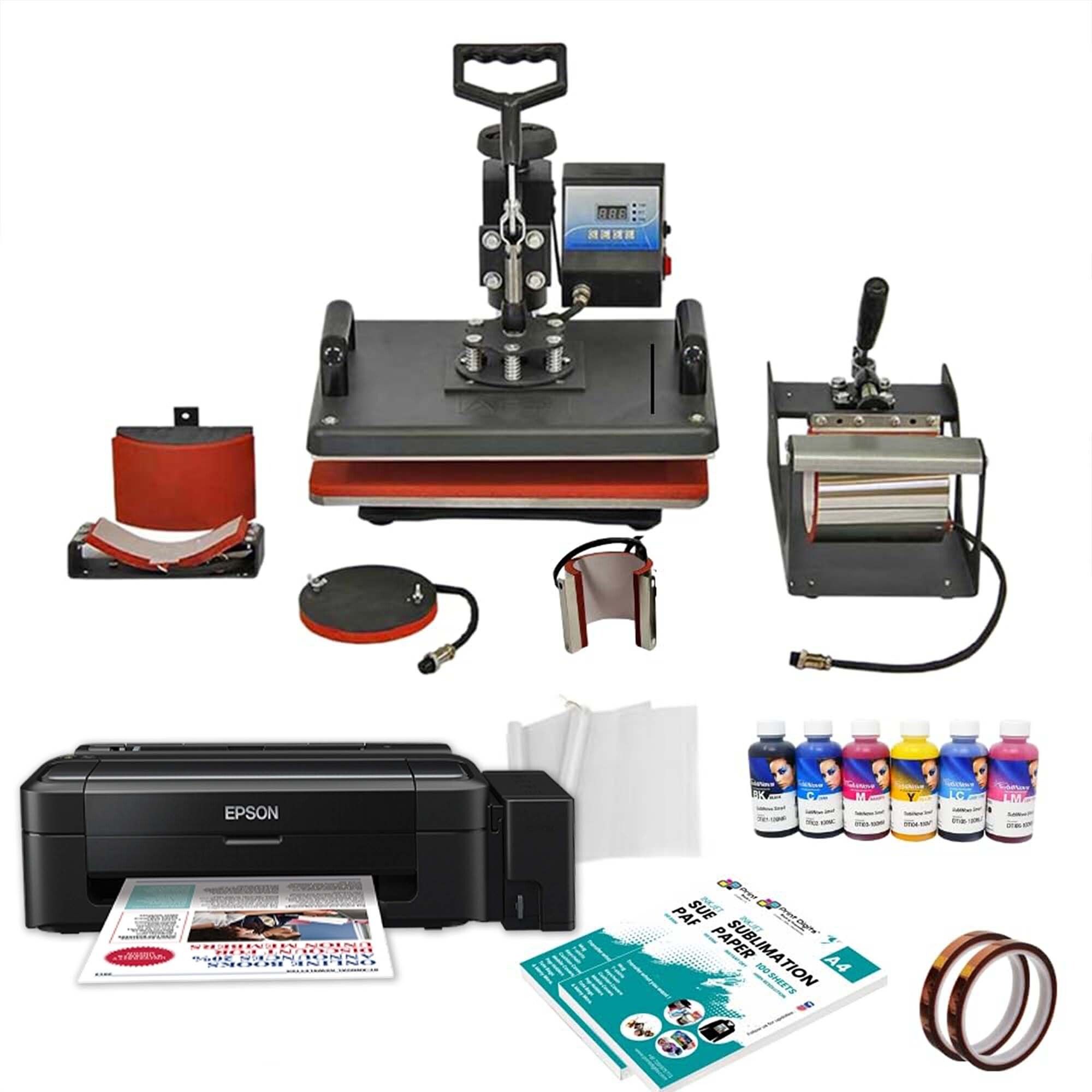 print digits 5 in 1 Combo heavydutyheatpress full setup with Printer and free samples 3D Printer-picture-33