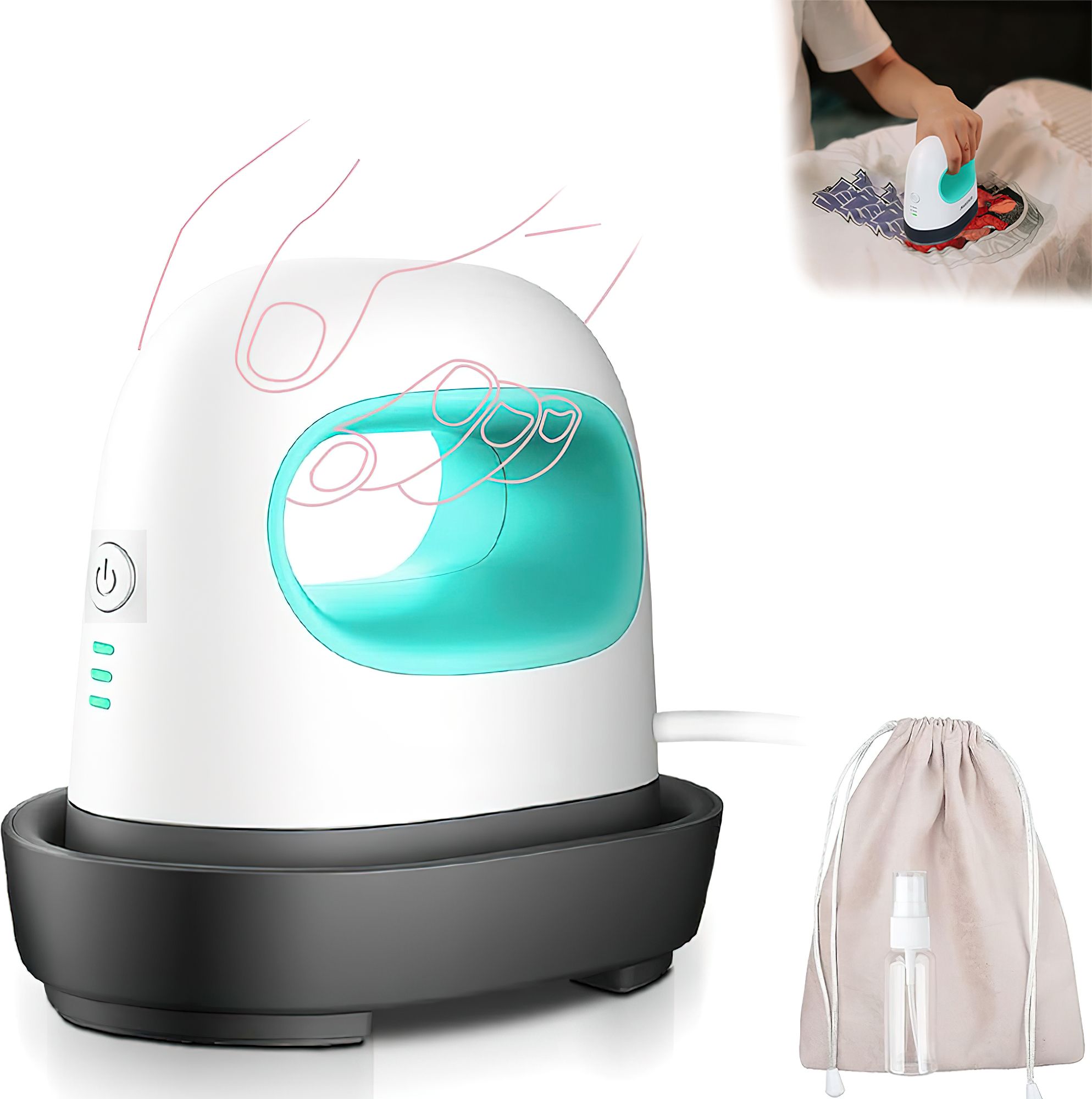 zotimo Mini Heat Press Machine Portable Hot Press for Pillows, Hats, Shoes, T Shirts 3D Printer-picture-43