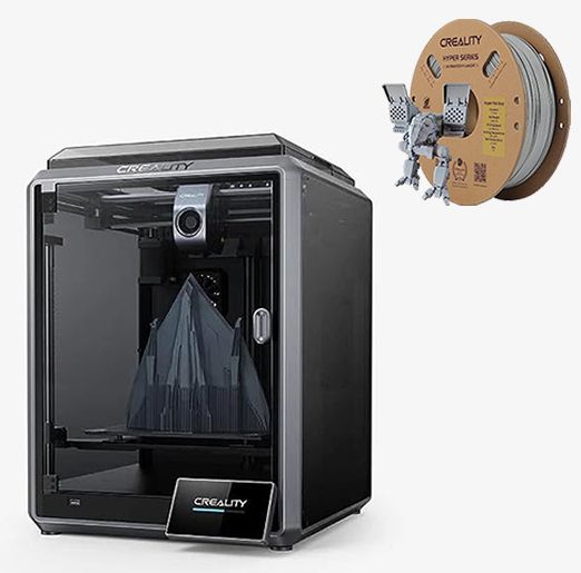 Creality K1 Speedy 3D Printer with 600mm/s max Speed With Grey Hyper PLA 3D Printer-image-35