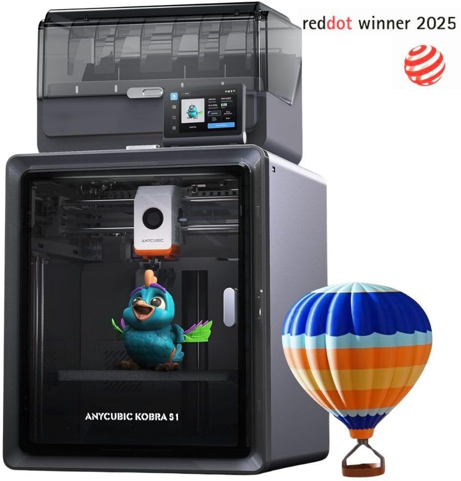 anycubic Kobra S1 Combo Multi-Color Filament High Speed 3D Printer 3D Printer-picture-37