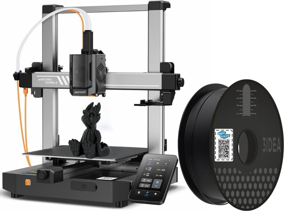3IDEA Kobra 3 3D Printer with High Precision Premium Ultra NX Black PLA Filament 3D Printer-image-27