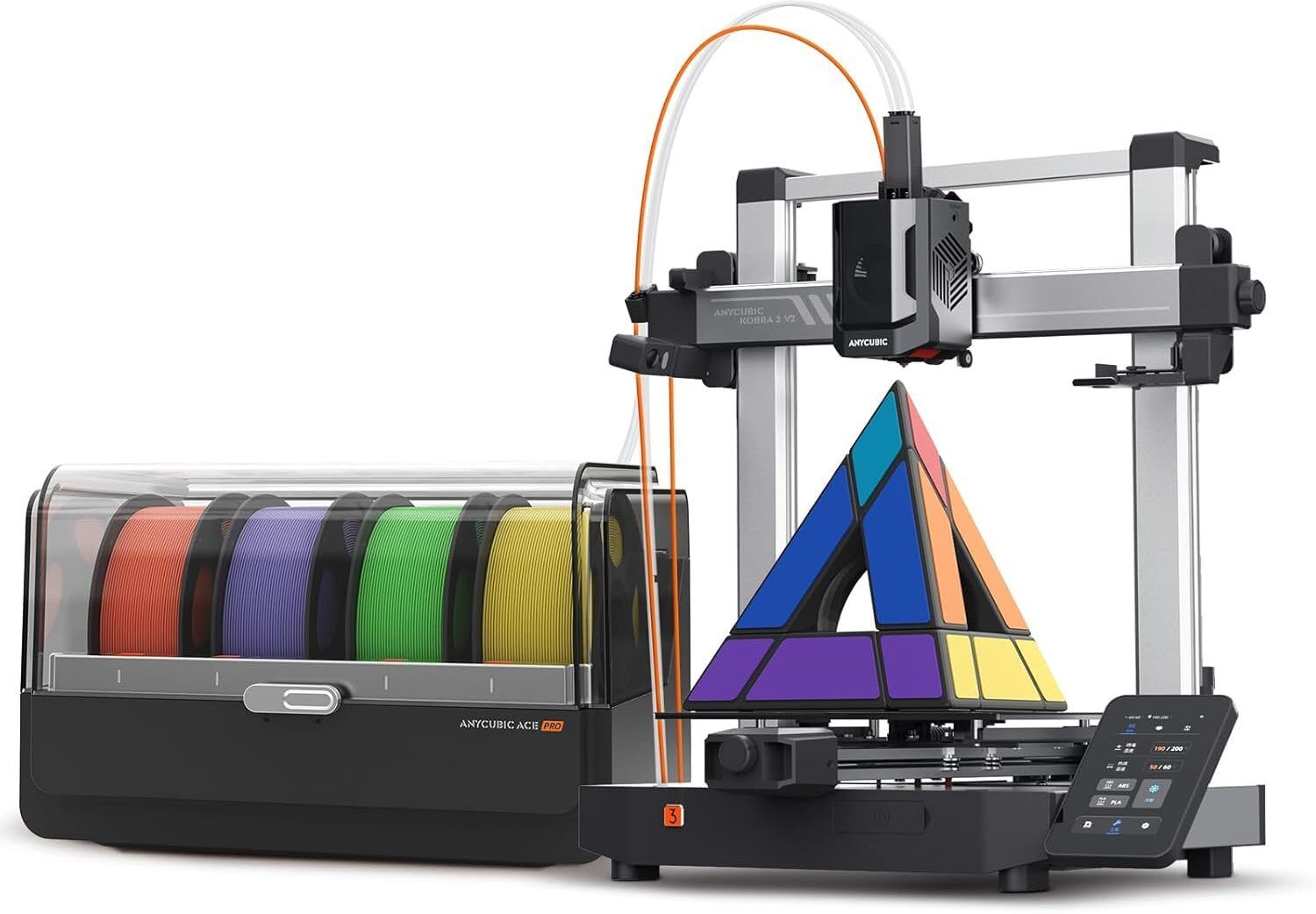 anycubic 3IDEA Kobra 3 V2 Combo 3D Printer Multicolor Printing Active Filament Drying 3D Printer-picture-37