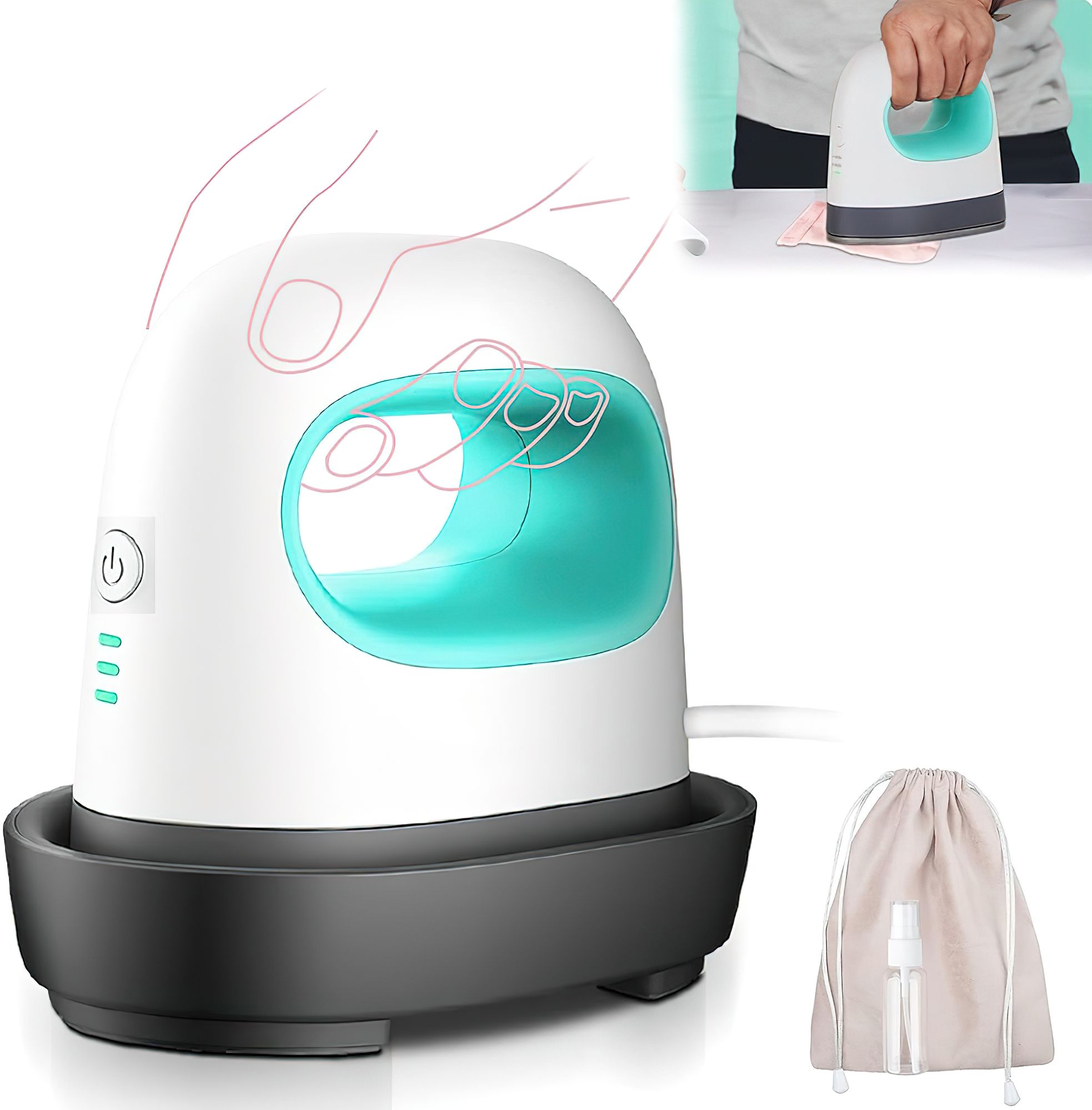 taudi Mini Heat Press Machine Portable Hot Press for Pillows, Shoes, T Shirts, Hats 3D Printer-picture-42