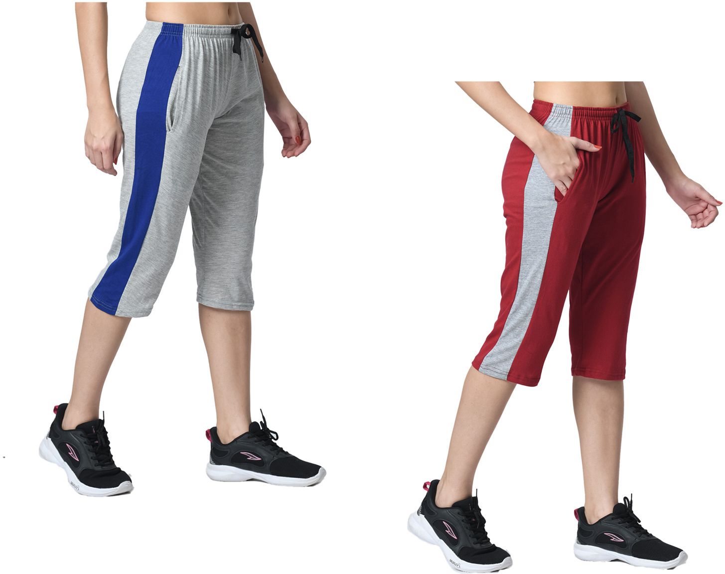 kayu Striped Women Three Fourths-picture-19