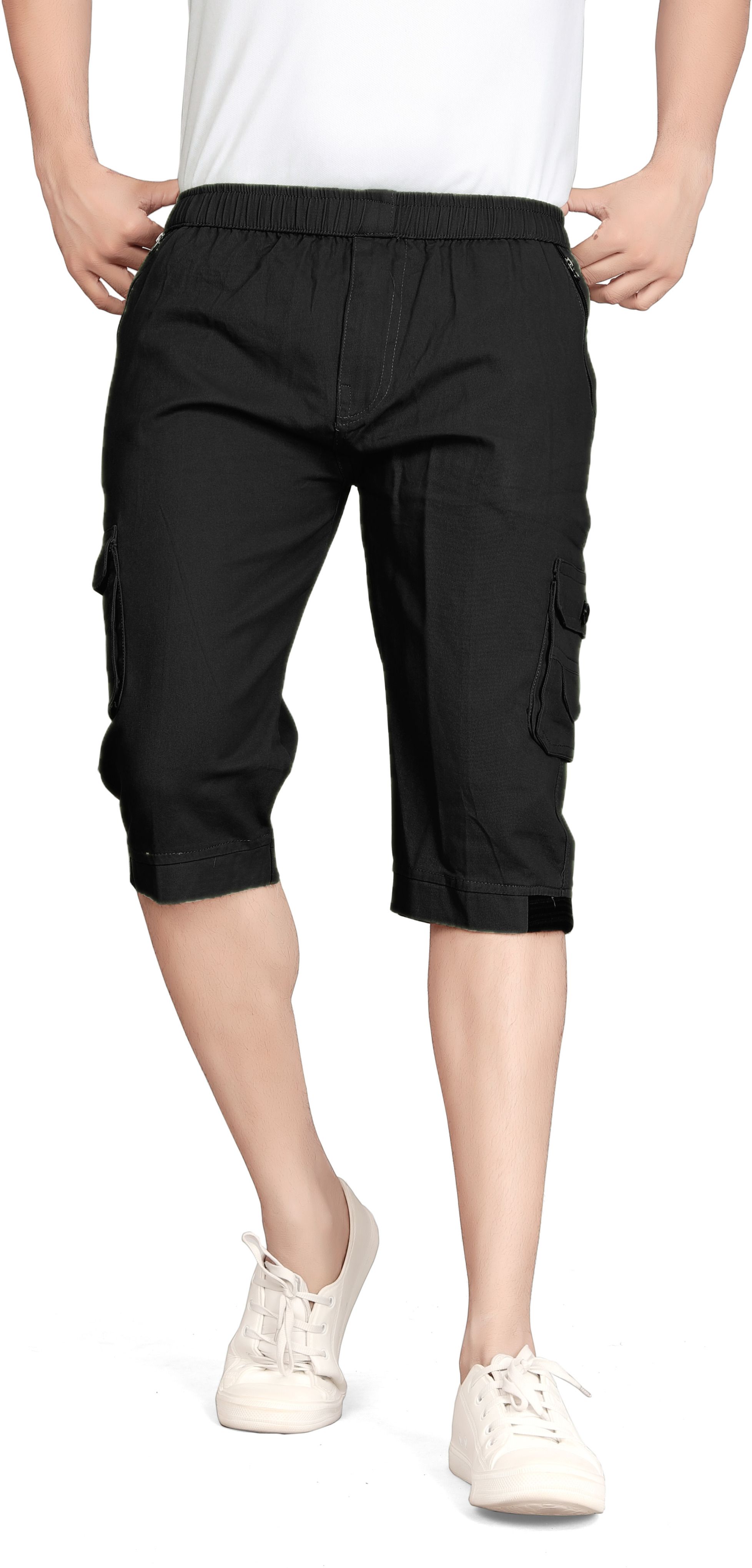 balvik fashion Solid Men Three Fourths-picture-40