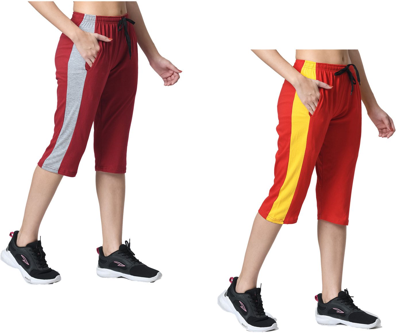 kayu Striped Women Three Fourths-picture-15