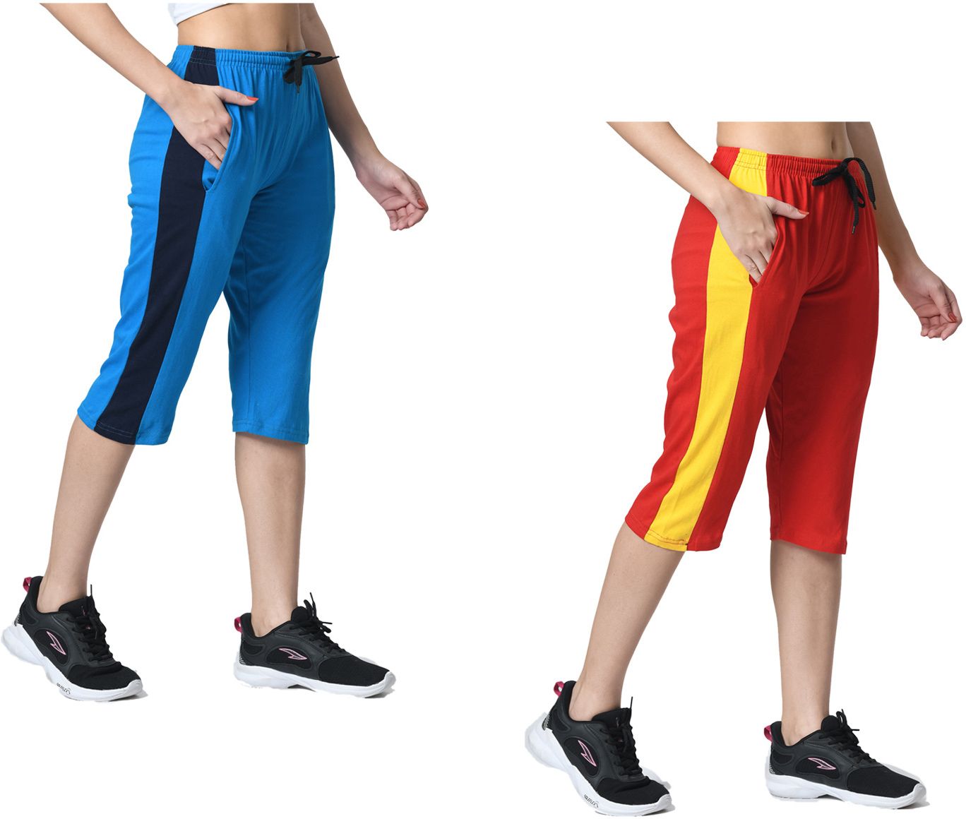 kayu Striped Women Three Fourths-picture-3