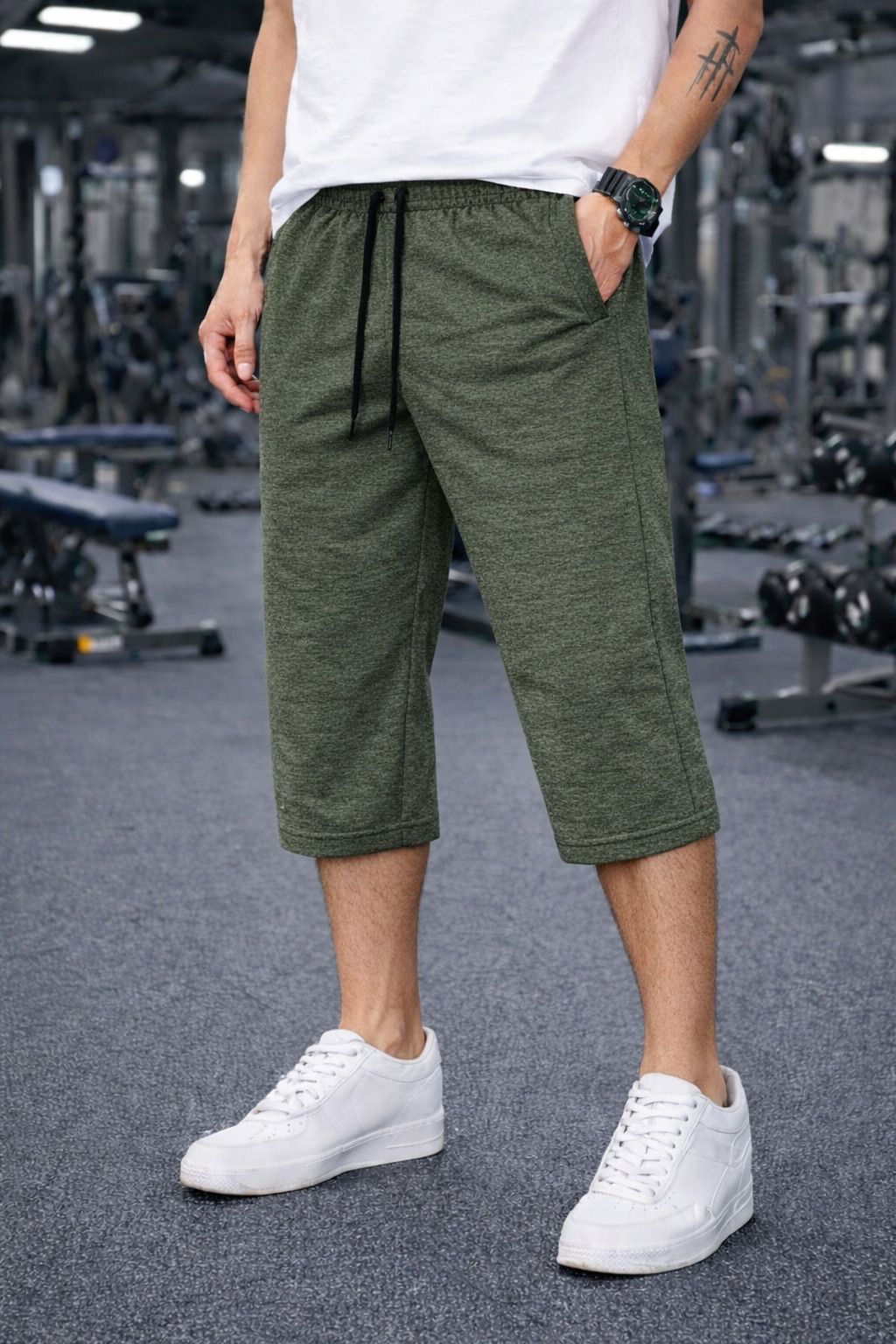 mack jonney Solid Men Three Fourths-picture-10