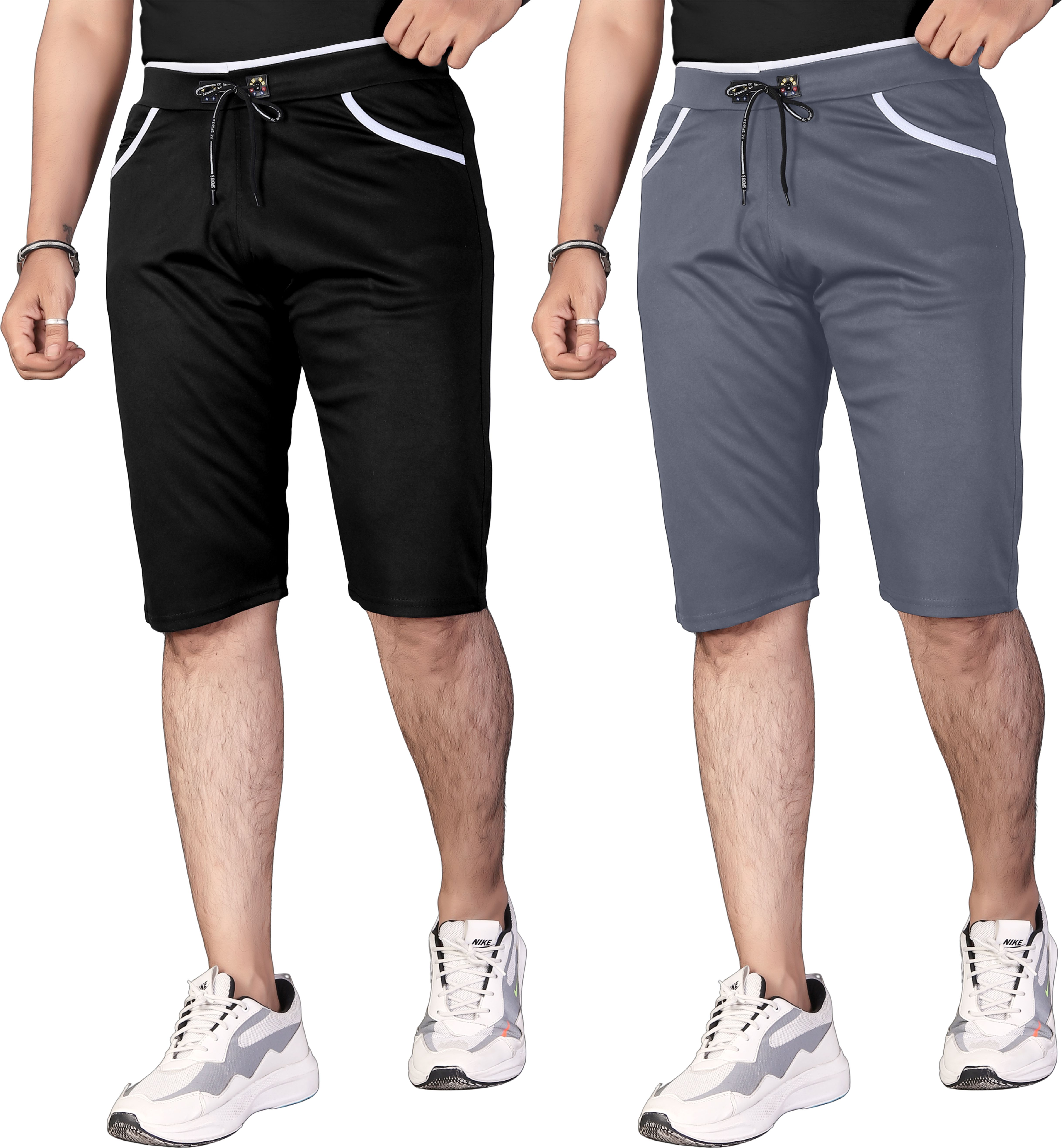 jackmail Solid Men Three Fourths-picture-16