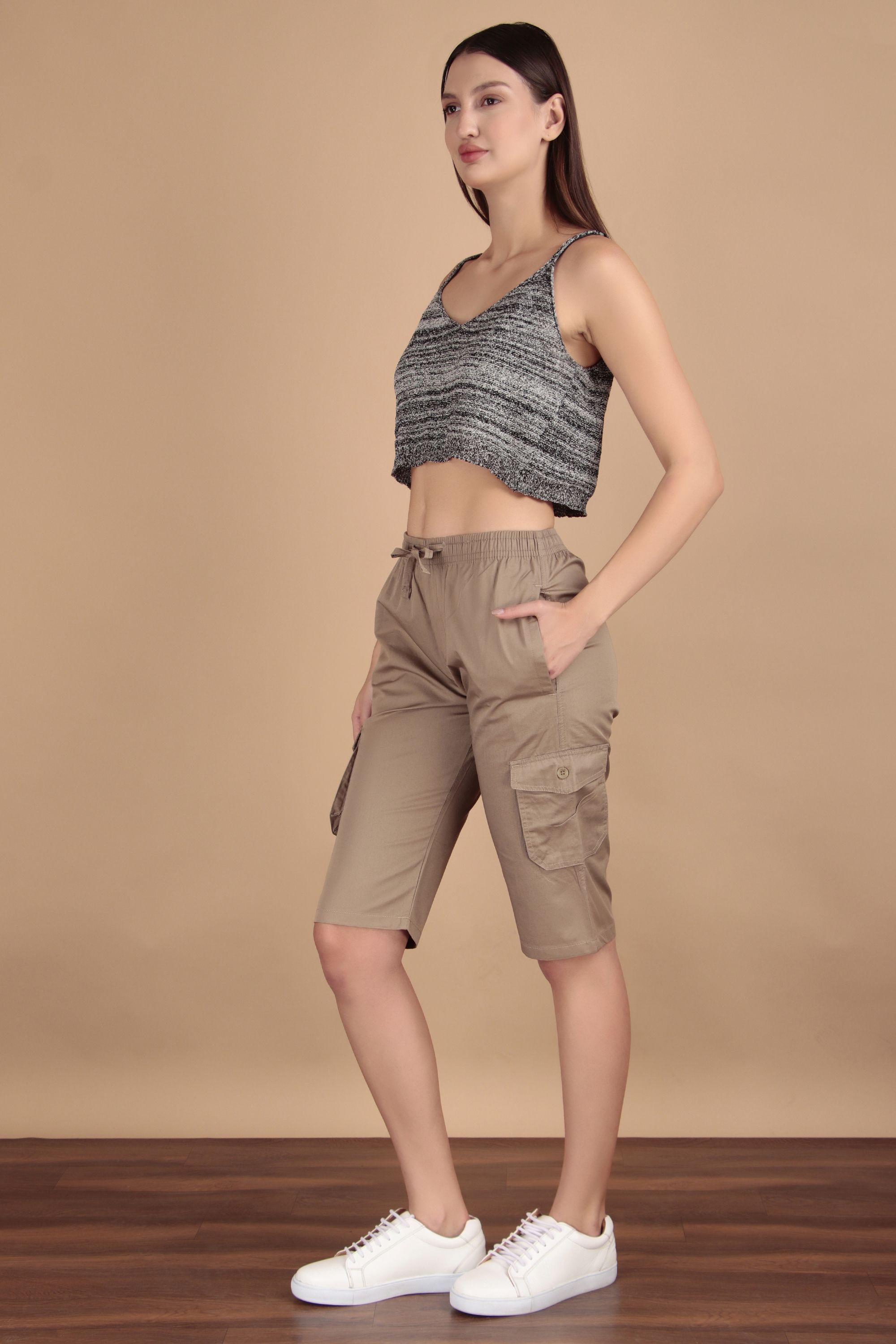 Solid Women Three Fourths