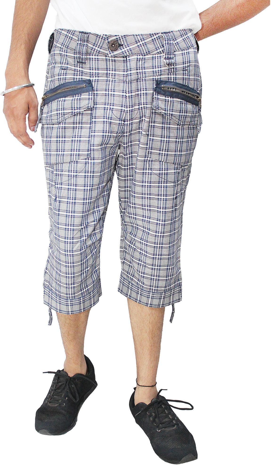 clubble Checkered Men Three Fourths-picture-21