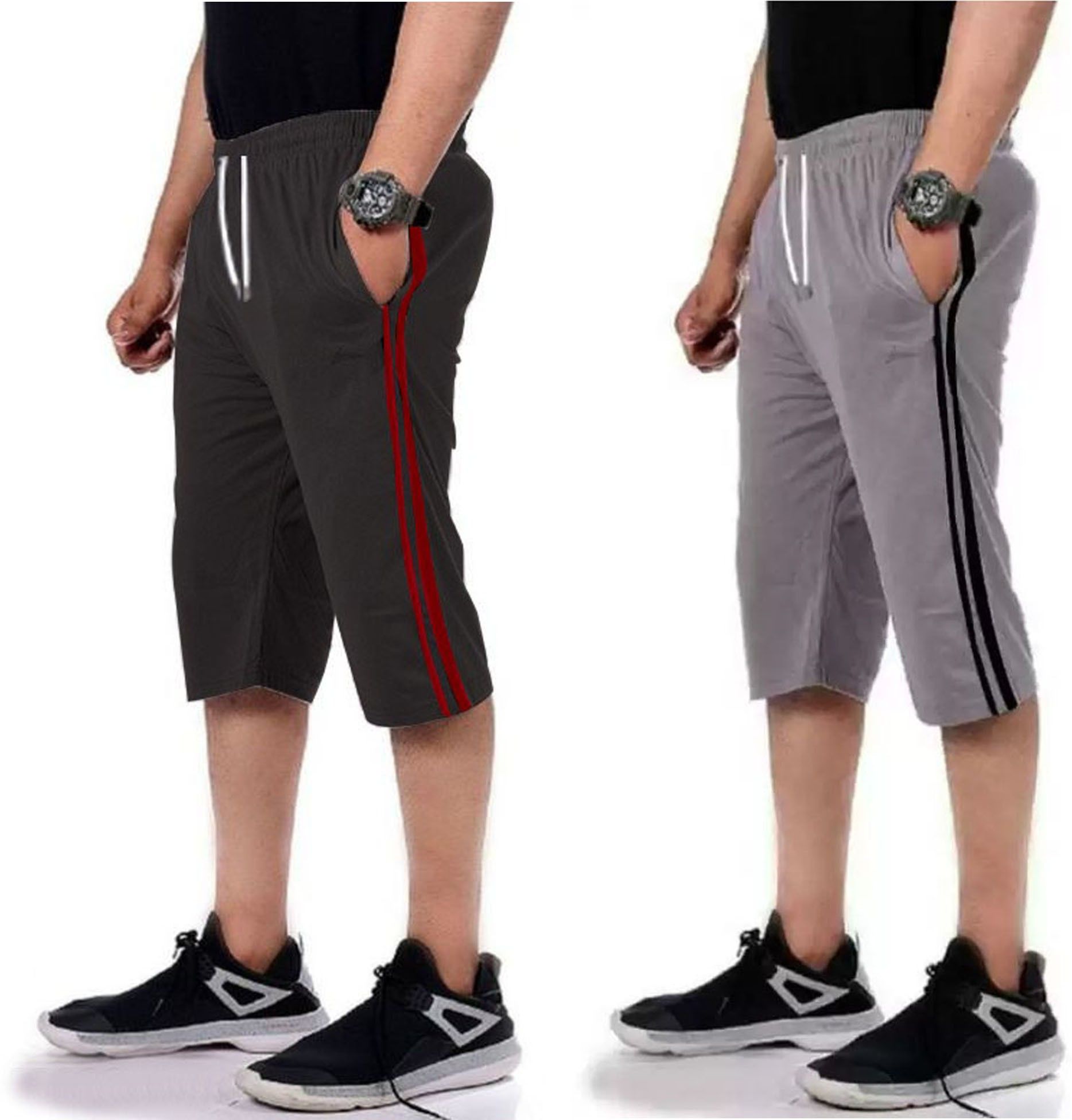 Striped Men Three Fourths