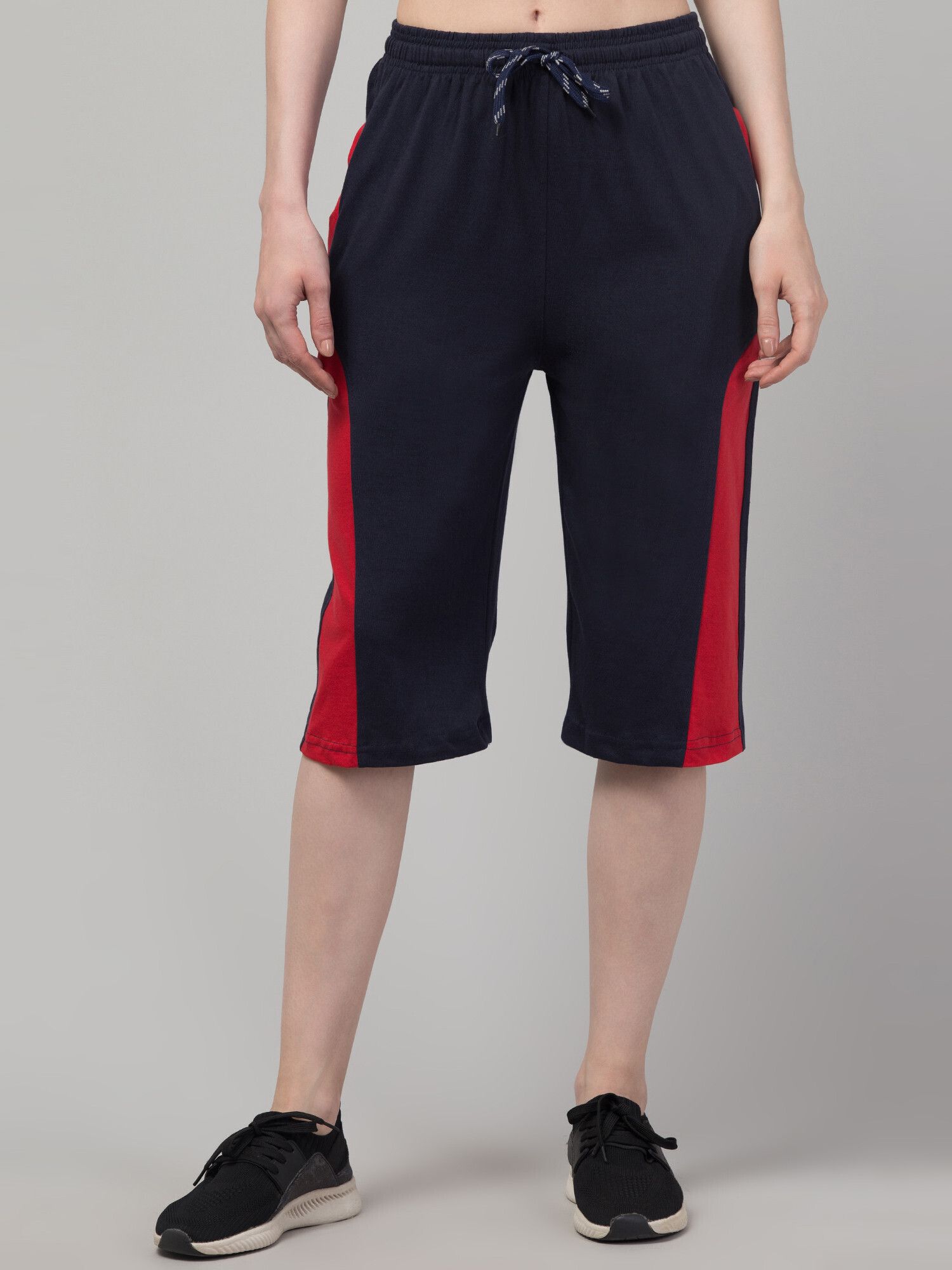 corsair blue Striped Women Three Fourths-picture-37