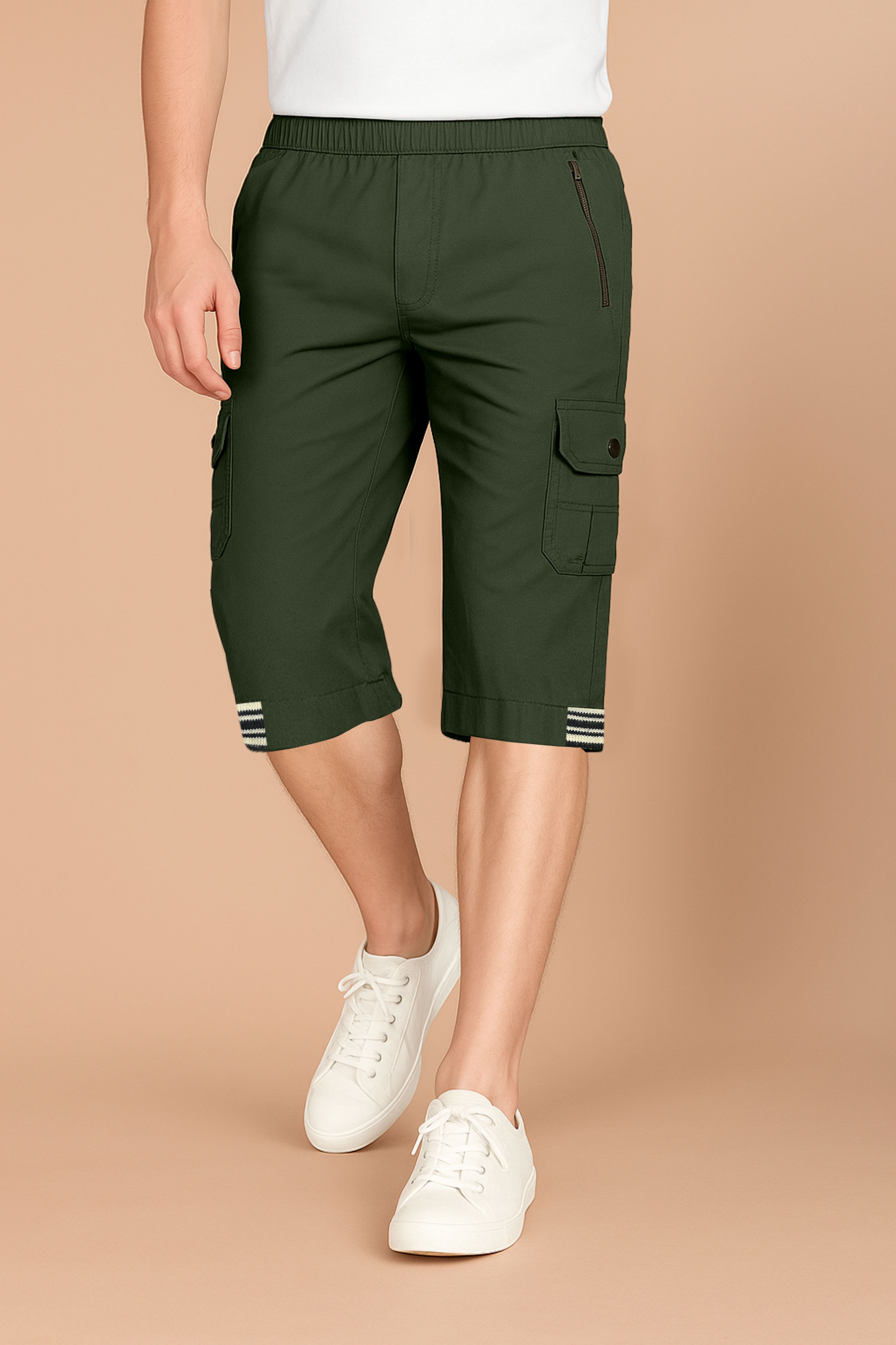 ethnic trove Solid Men Three Fourths-picture-15