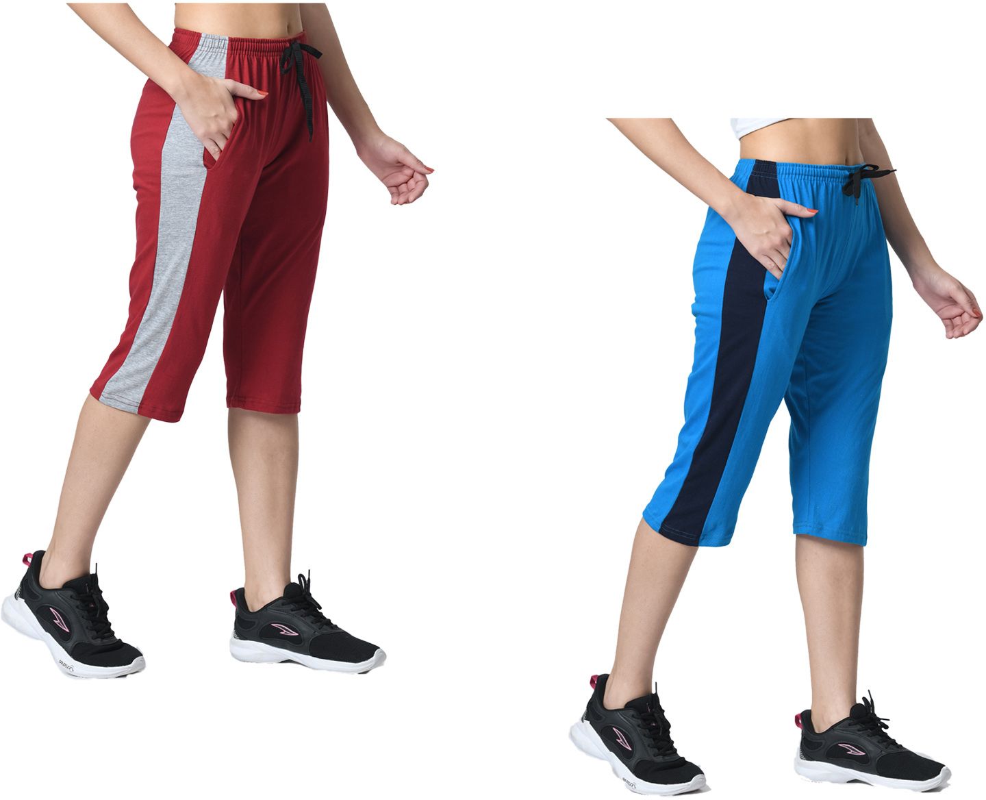 kayu Striped Women Three Fourths-picture-35