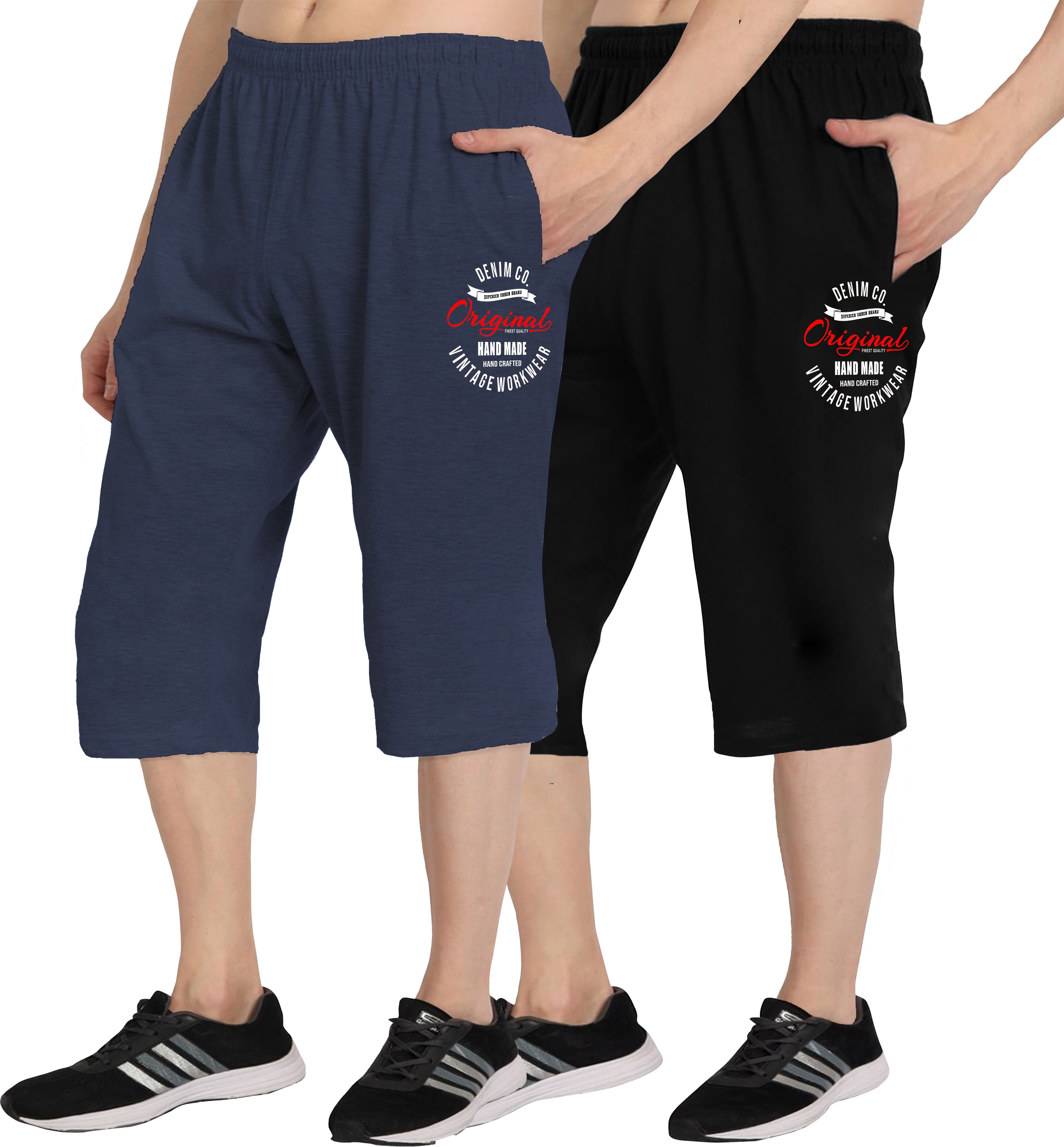 west gate clothing Solid Men Three Fourths-picture-34