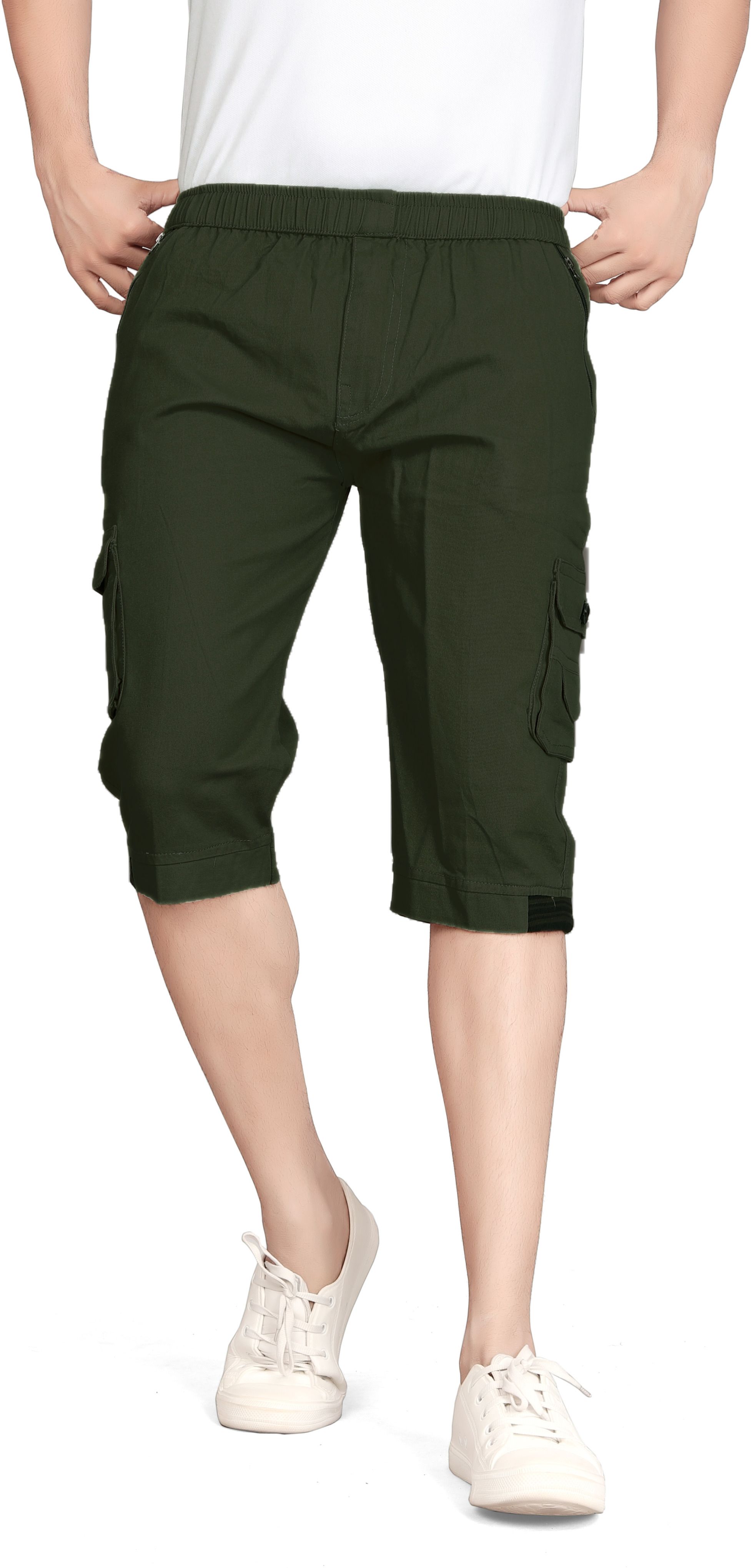 balvik fashion Solid Men Three Fourths-picture-19