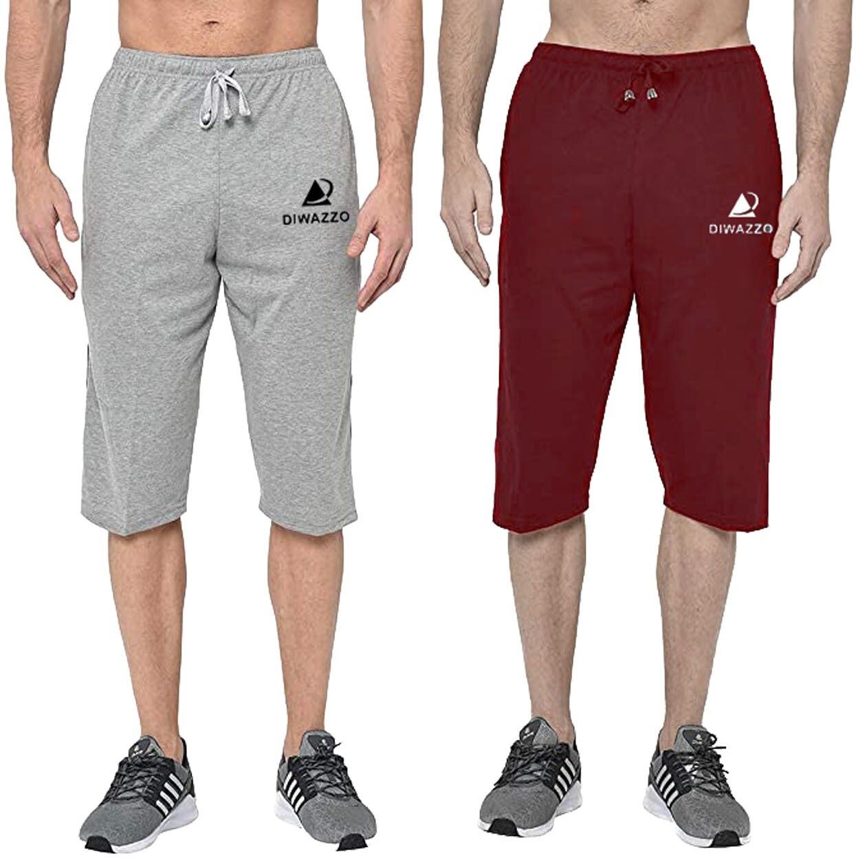 diwazzo Striped Men Three Fourths-picture-25