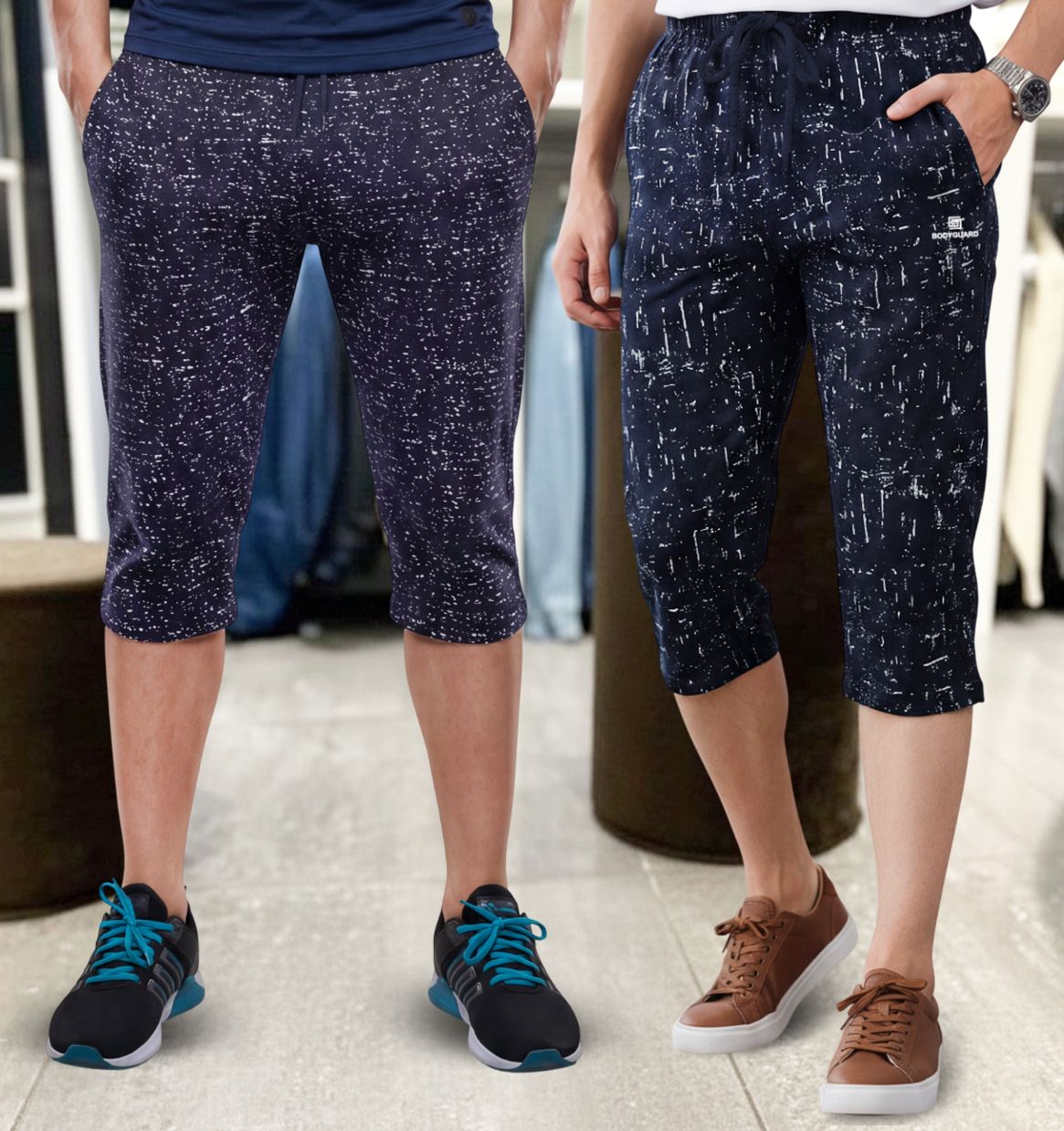 feel track Printed Men Three Fourths-picture-3