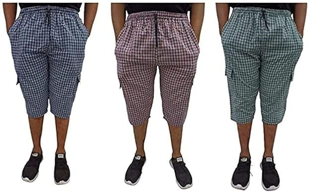finefashion Checkered Men Three Fourths-picture-24