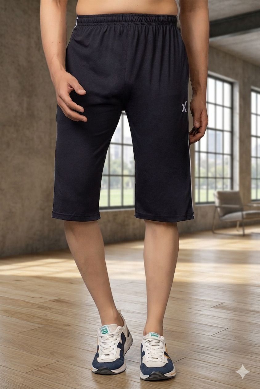 feel trackk Solid Men Three Fourths-picture-28