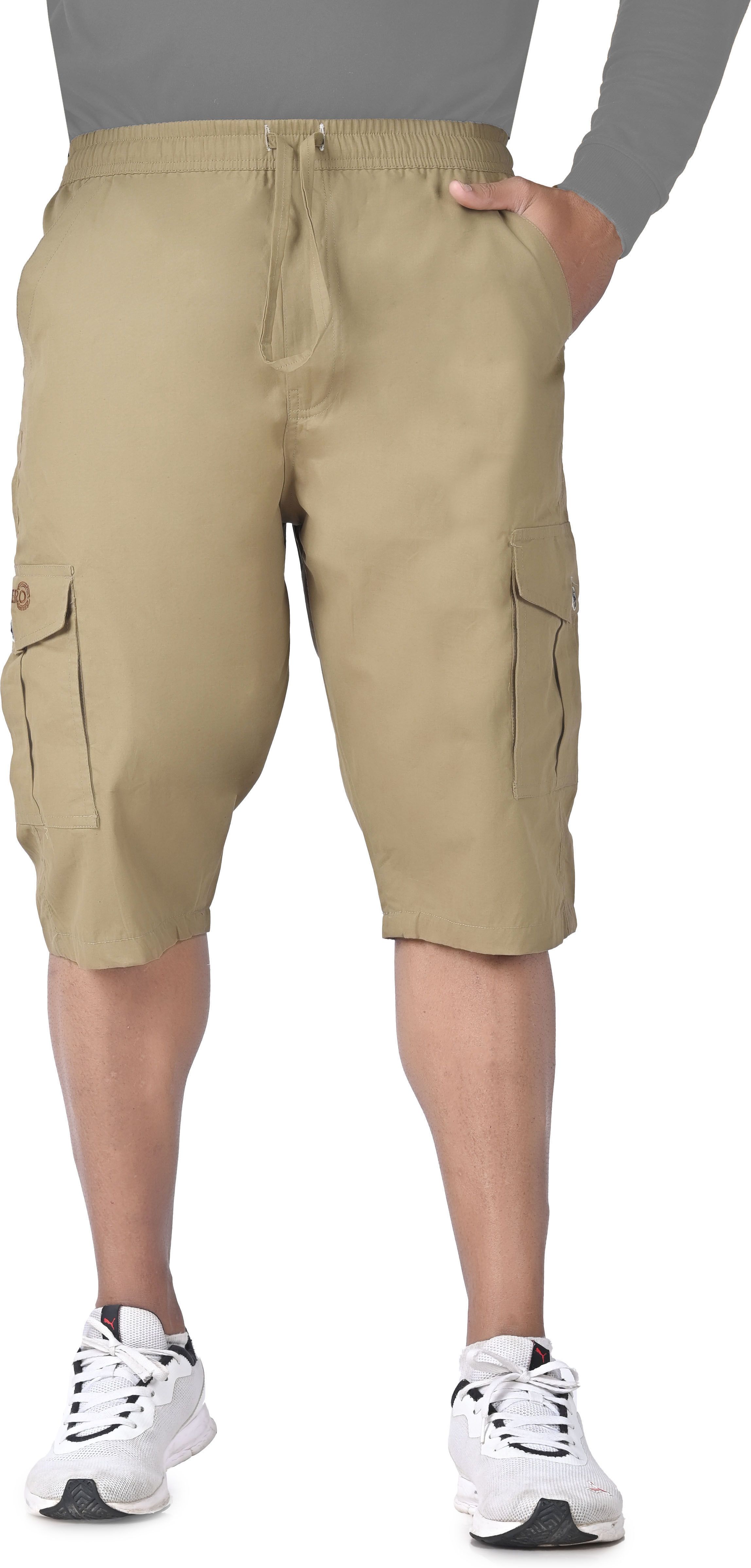 zynero Solid, Embroidered Men Three Fourths-picture-30