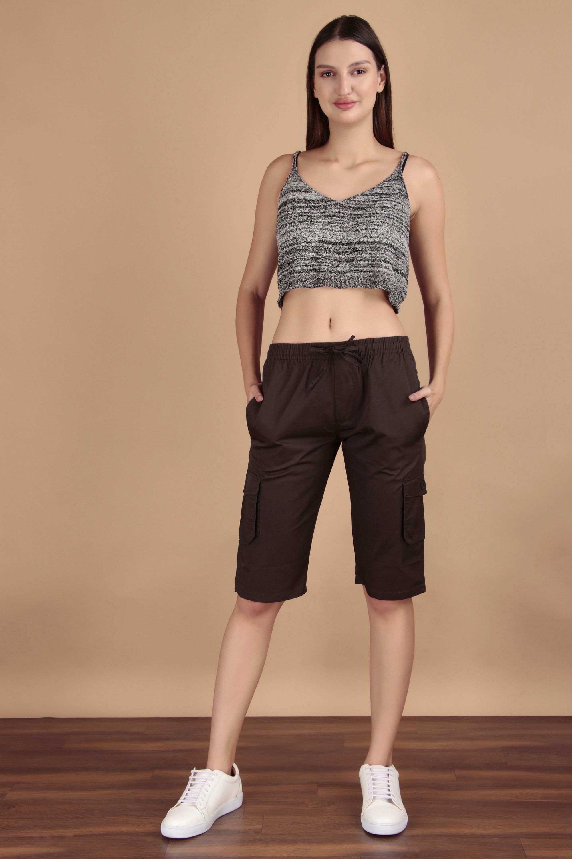 Solid Women Three Fourths