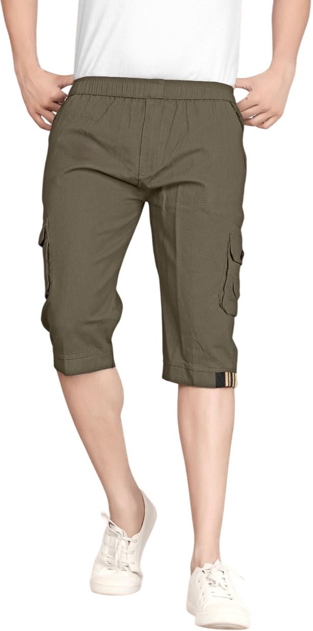 balvik fashion Solid Men Three Fourths-picture-30