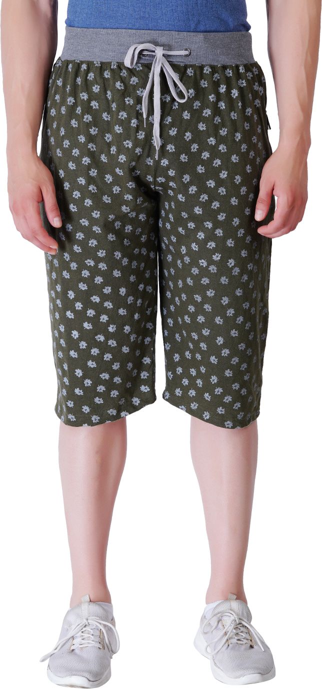gokul fashion Printed Men Three Fourths-picture-31