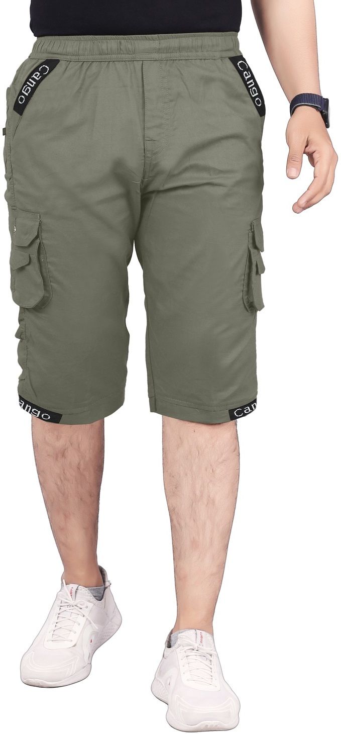 balvik fashion Solid Men Three Fourths-picture-10