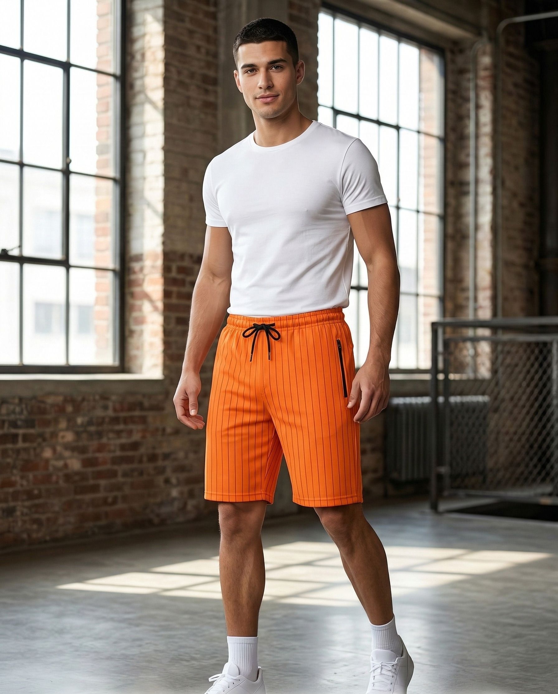 mgwear Striped Men Three Fourths-picture-28