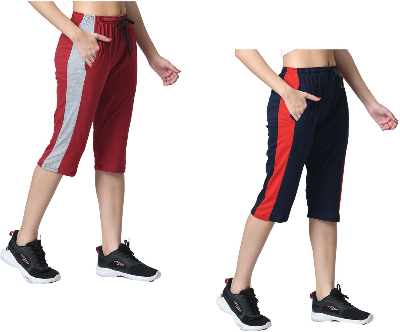kayu Striped Women Three Fourths-picture-13