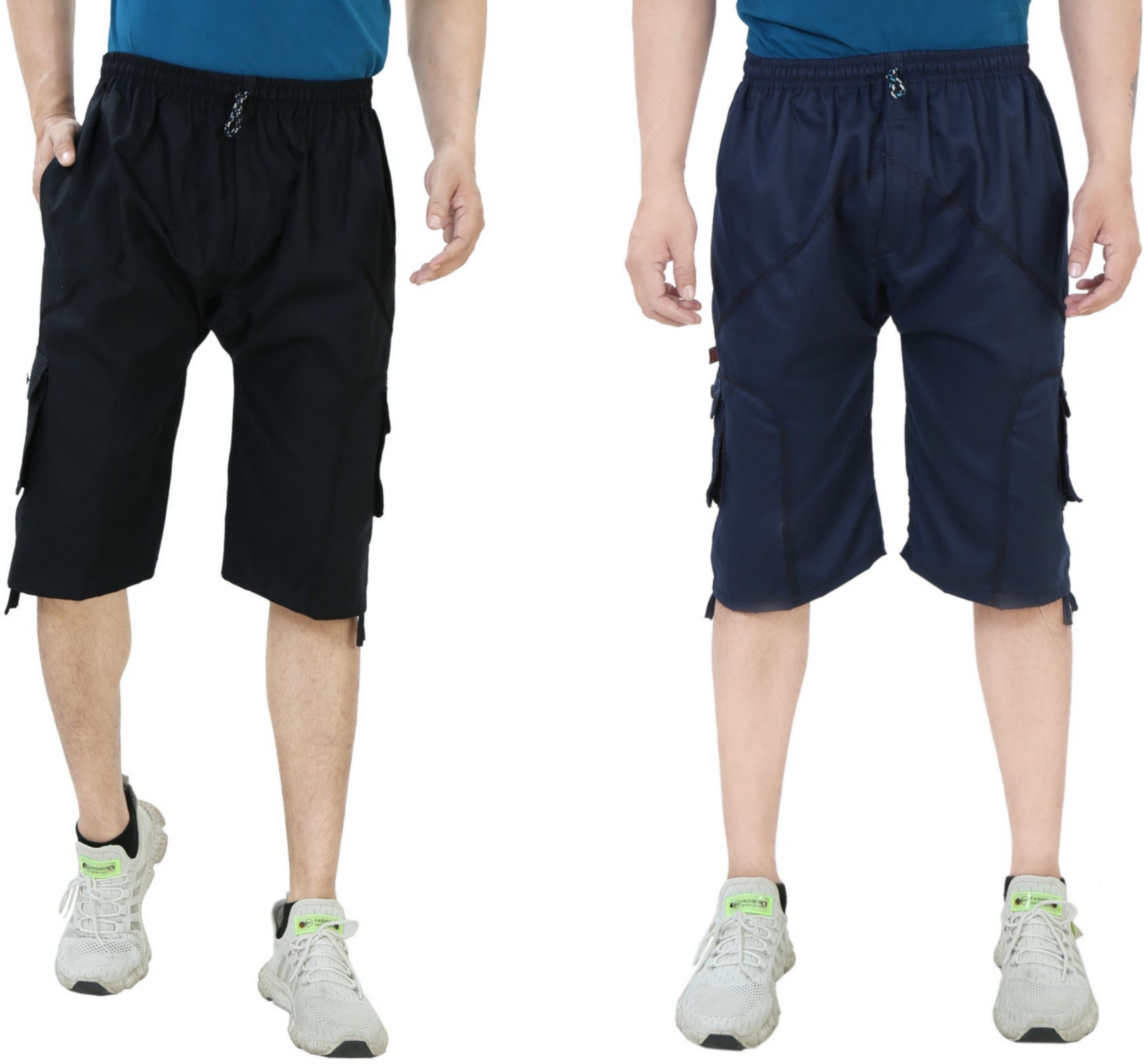 nr garments Solid Men Three Fourths-picture-32
