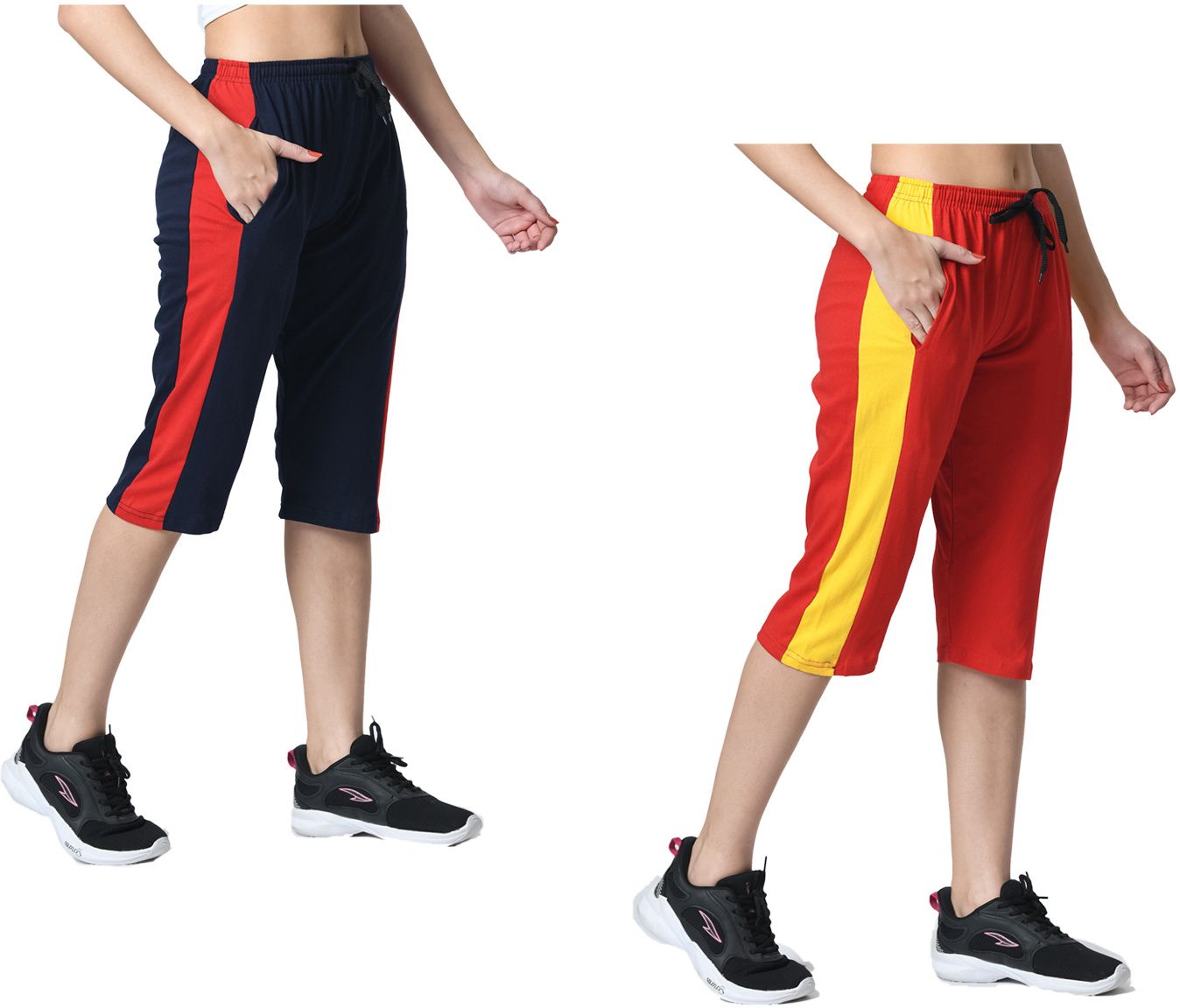 kayu Striped Women Three Fourths-picture-33