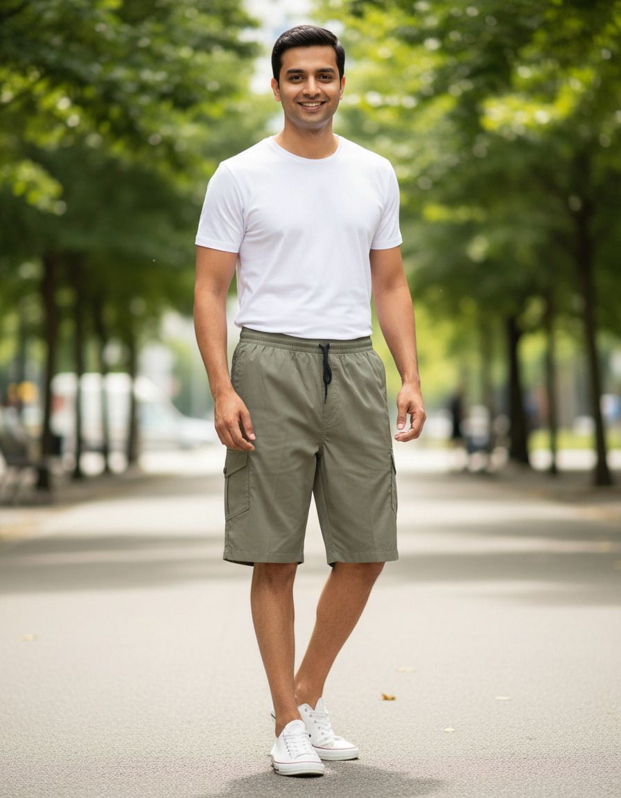 mufty fashion Solid Men Three Fourths-picture-41